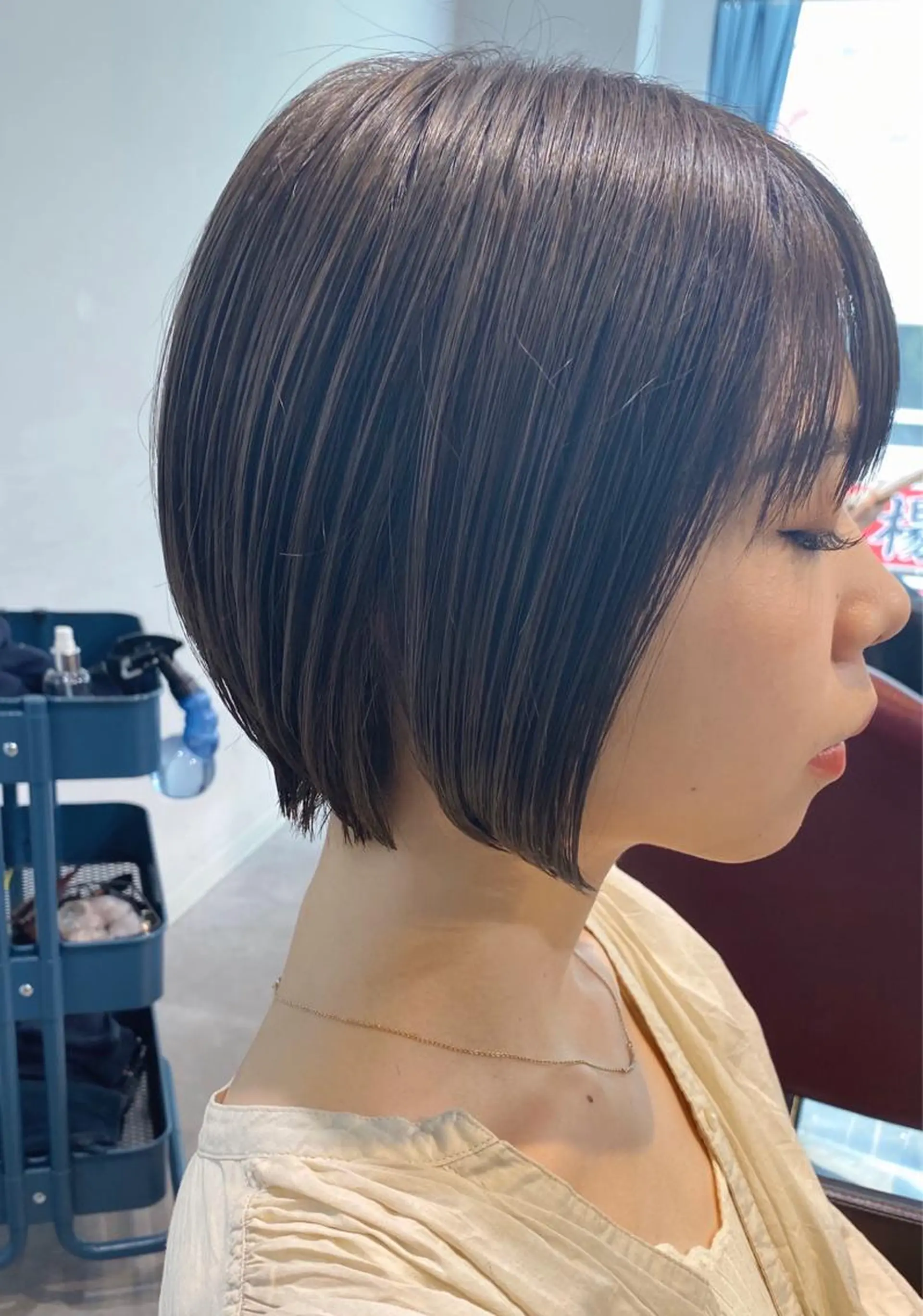 ショート ショートボブ ボブ ショートヘア カット ヘアカラー トリートメント 山形酸性ストレート 古川✂︎のヘアスタイル