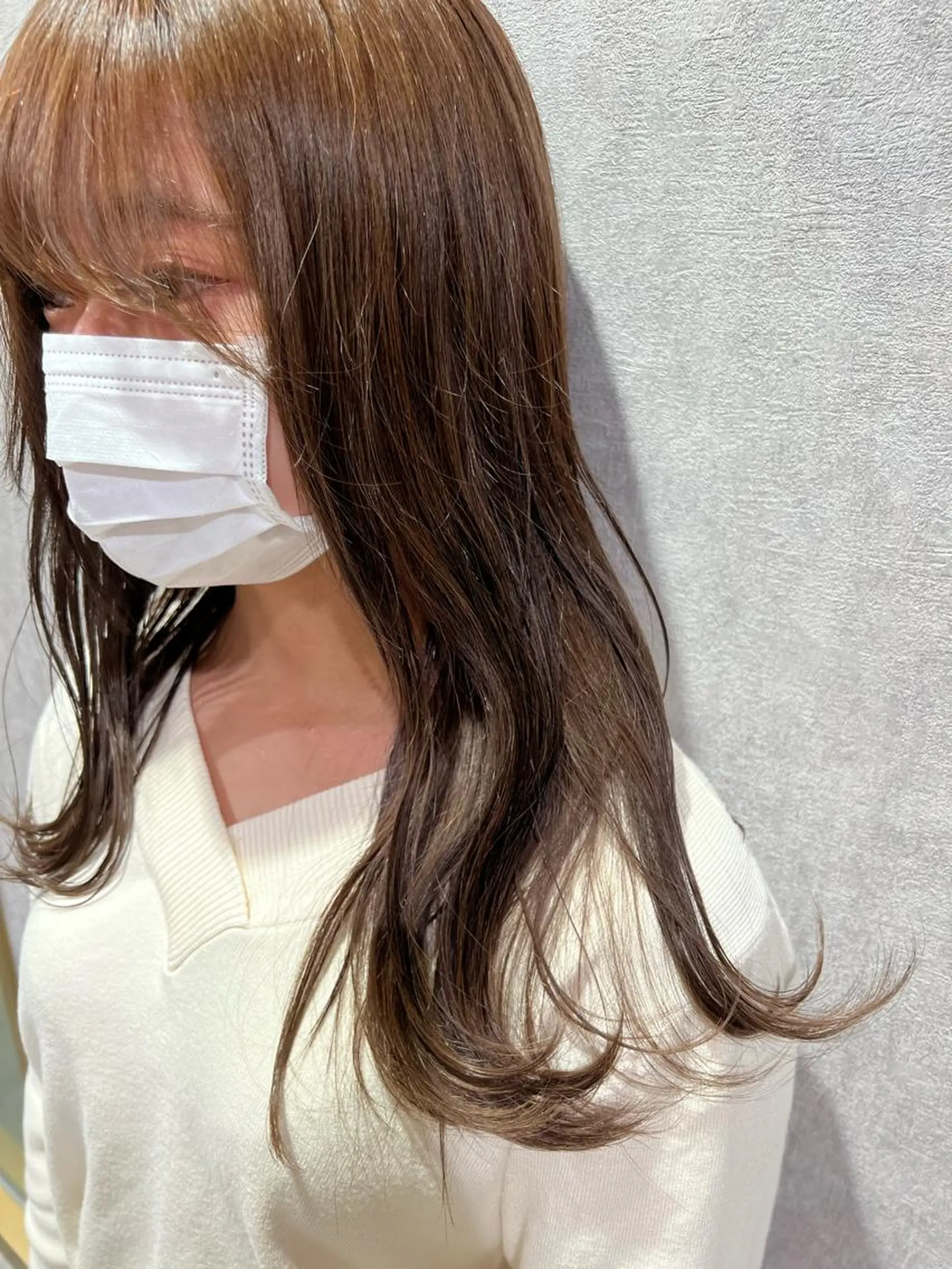 ロング カラー ヘアアレンジ ロング トリートメント letterby novel  はるみのヘアスタイル