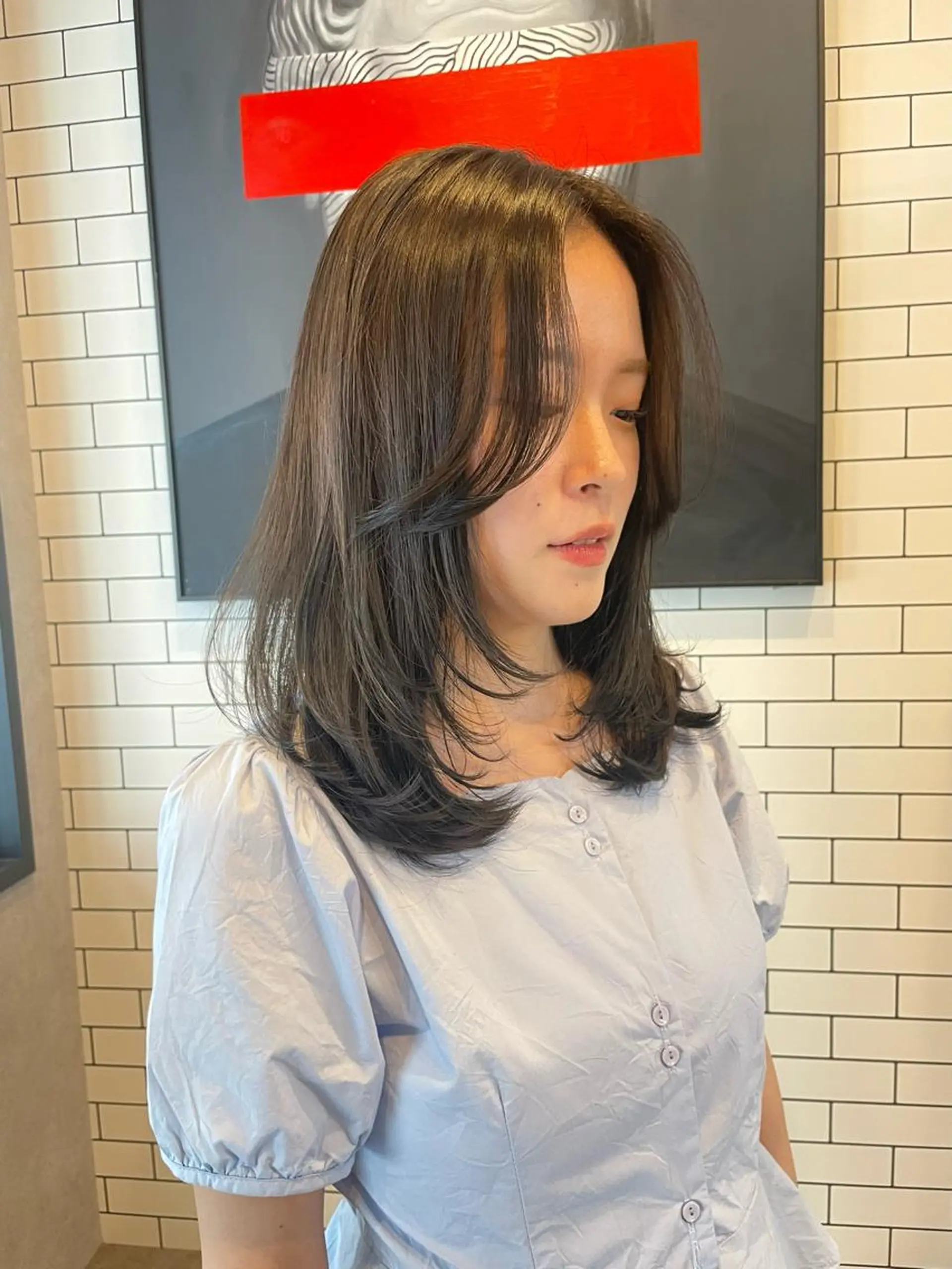 ミディアム カラー いなみね はるきのヘアスタイル