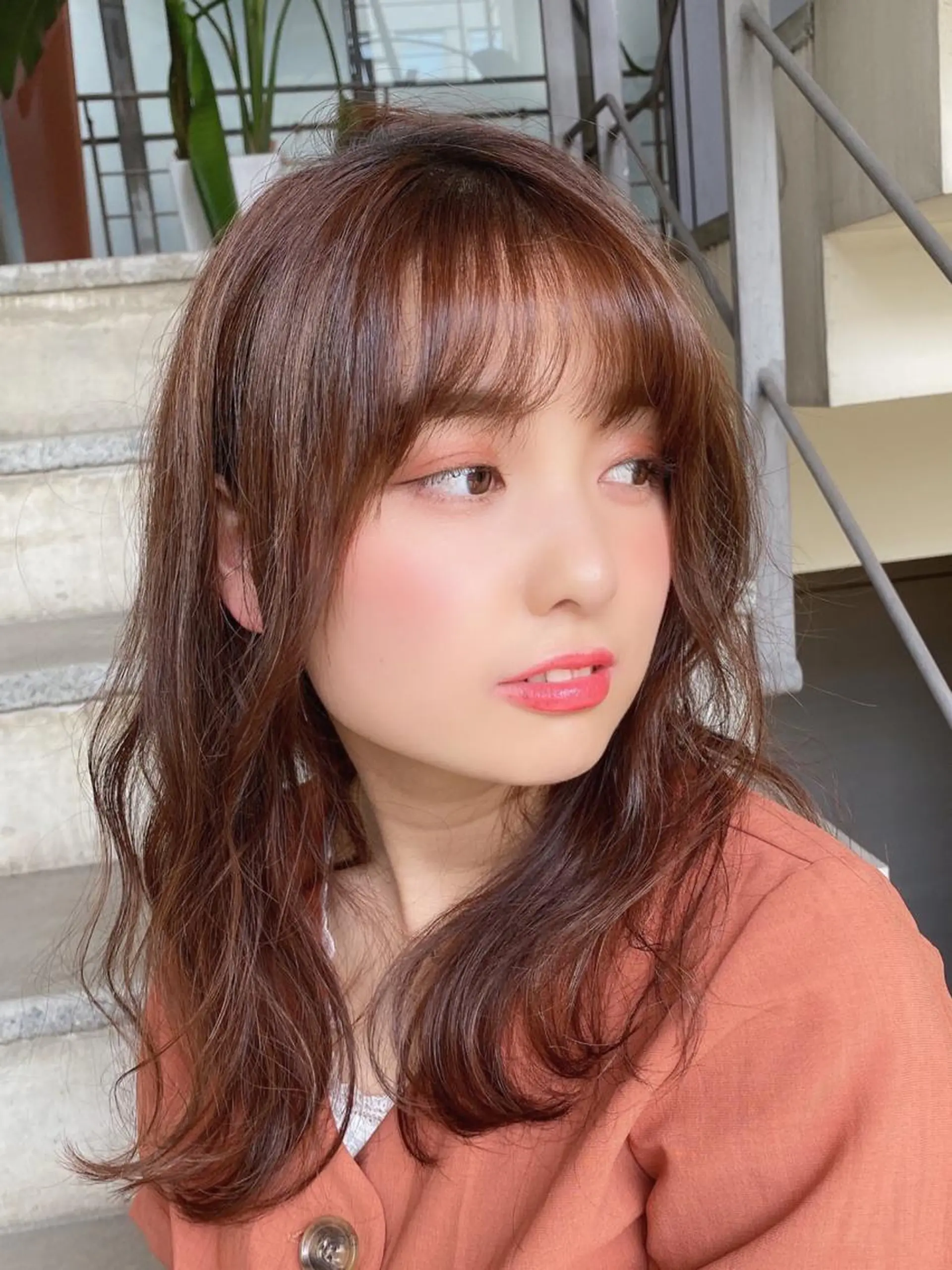 セミロング ヘアカラー トリートメント 🌟モテ髪ショート 🌟店長　津賀涼のヘアスタイル