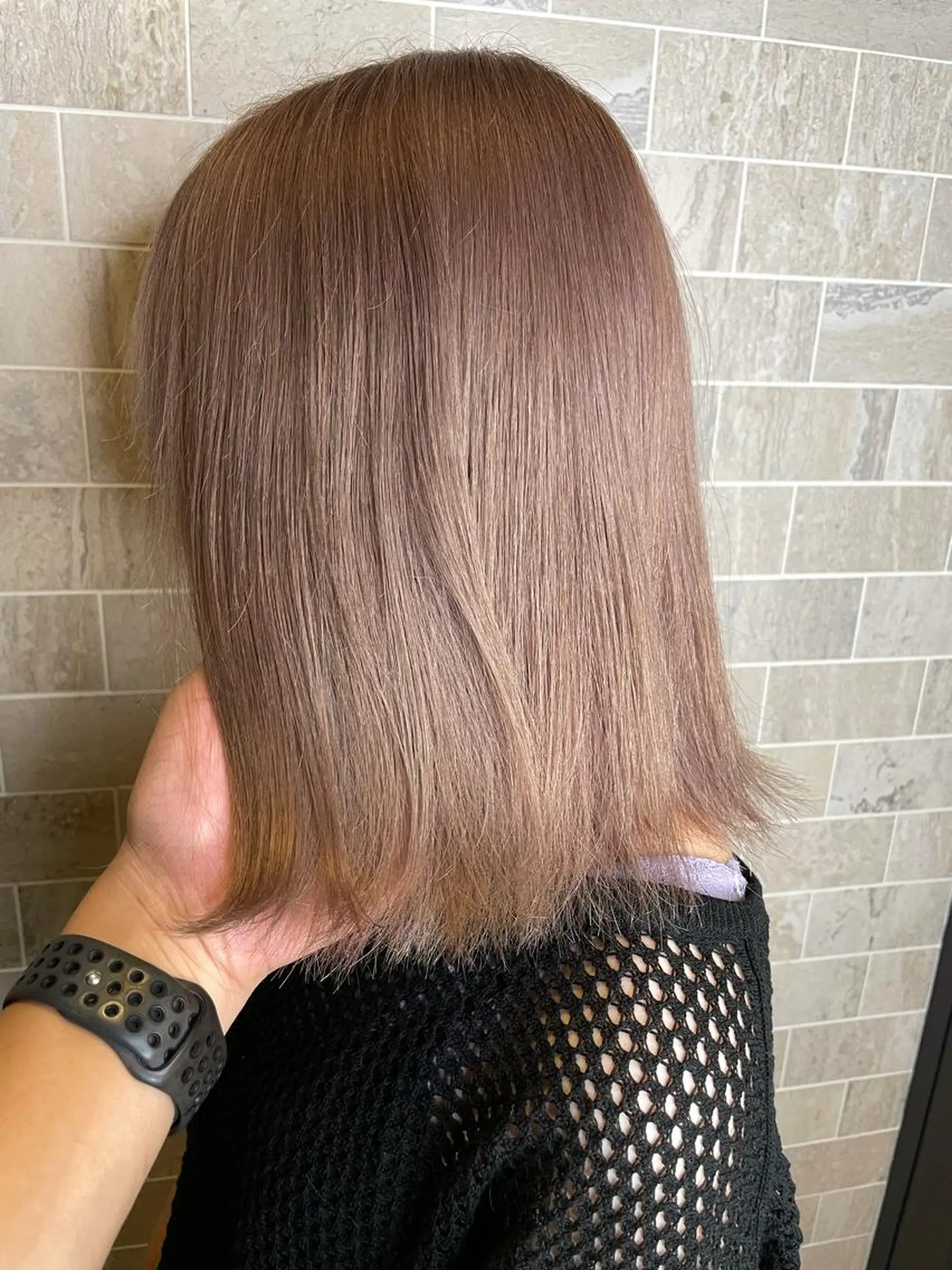 ショート ヘアカラー トリートメント ブリーチ毛矯正.髪質 改善.髪にドラマをのヘアスタイル