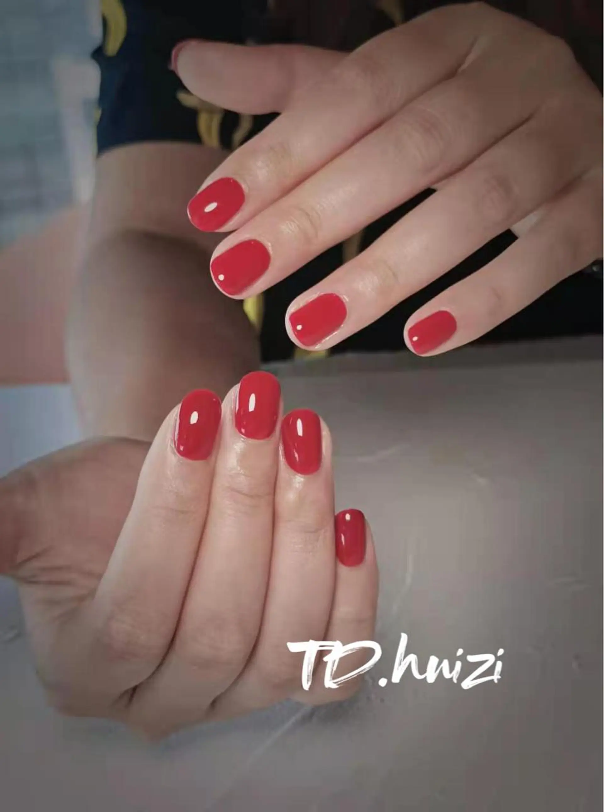 ショート めぐみのネイルサロン スタッフ練習のネイルデザイン