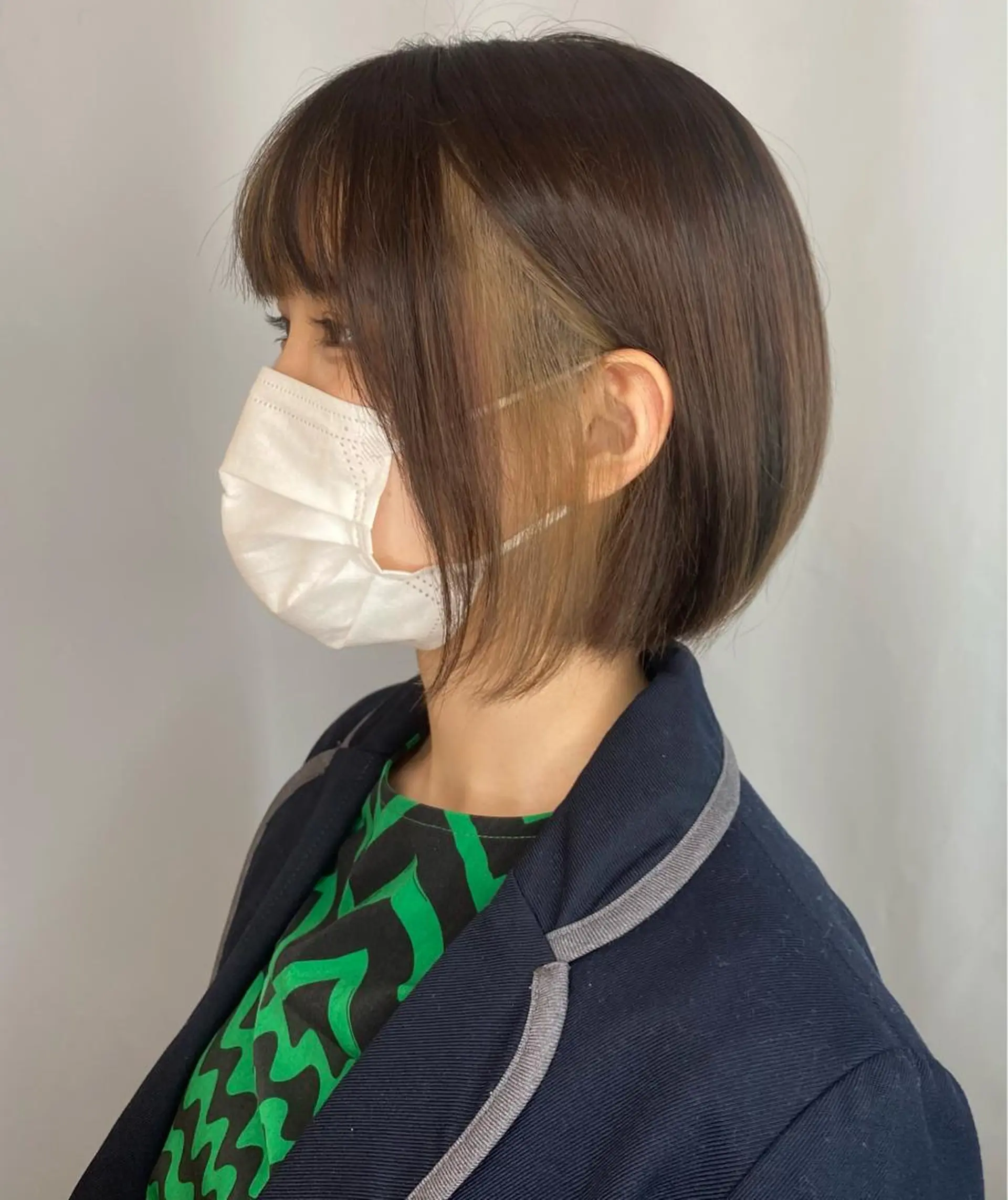 ミディアム カラー ミストバング ベージュカラー ブリーチ  フェイスフレーミング カワイ ヒトシ☀️ #韓国メンズヘアのヘアスタイル