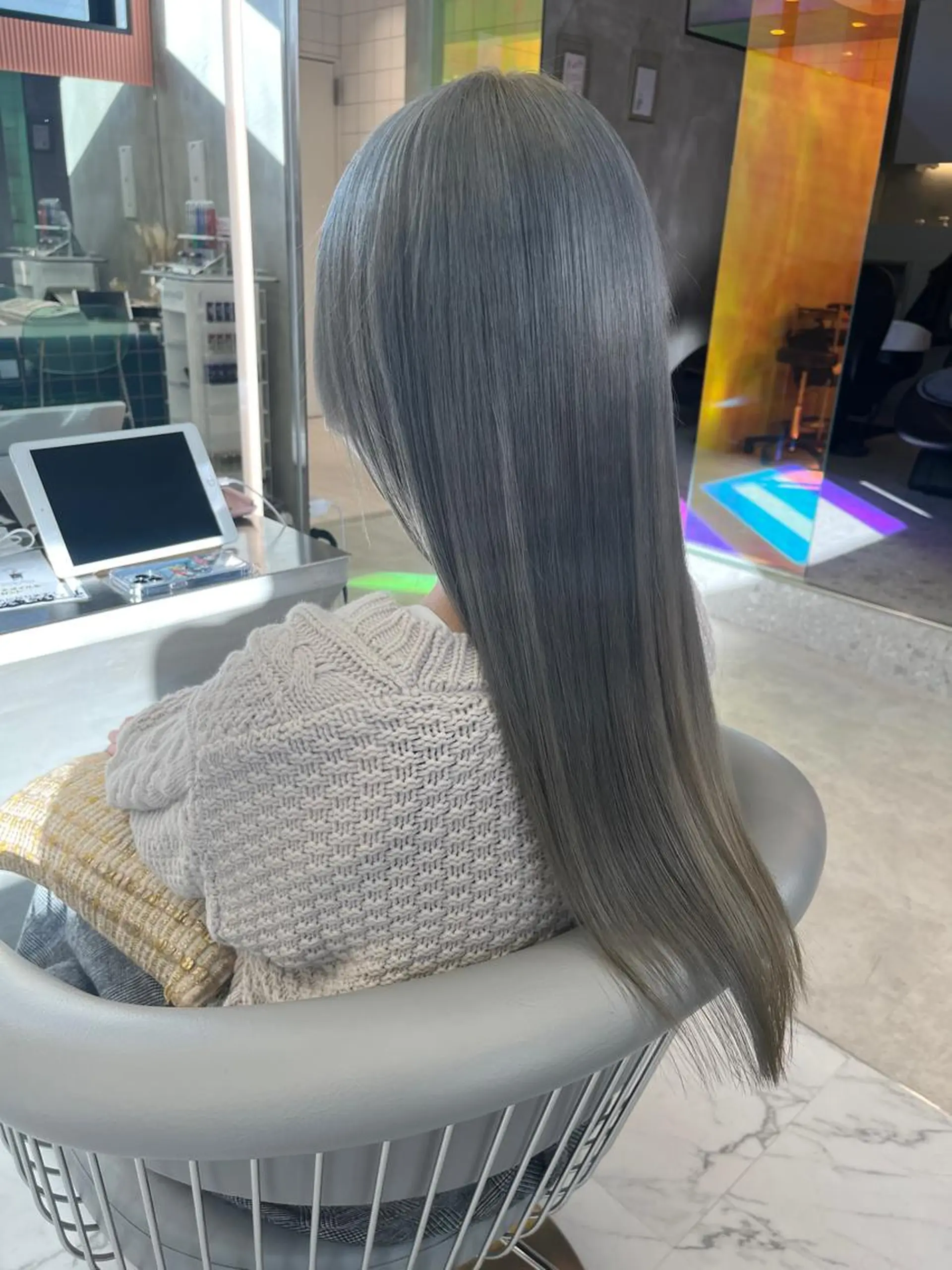 ロング ヘアカラー Yurina 💖透明感カラー💖のヘアスタイル