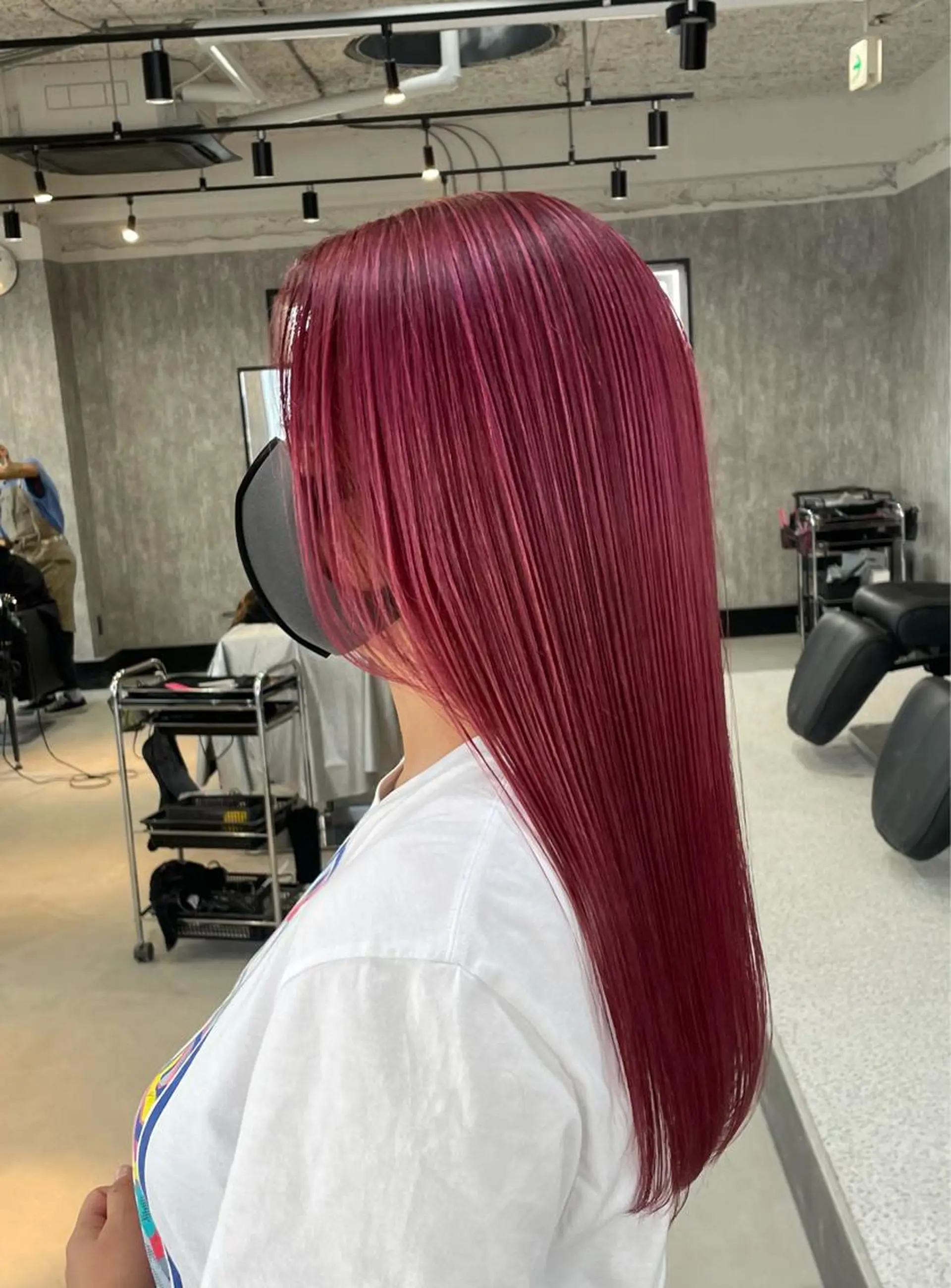 ロング カラー ブリーチ ラベンダーカラー ピンクカラー ピンクラベンダー ALLEN hair 京橋店のヘアスタイル