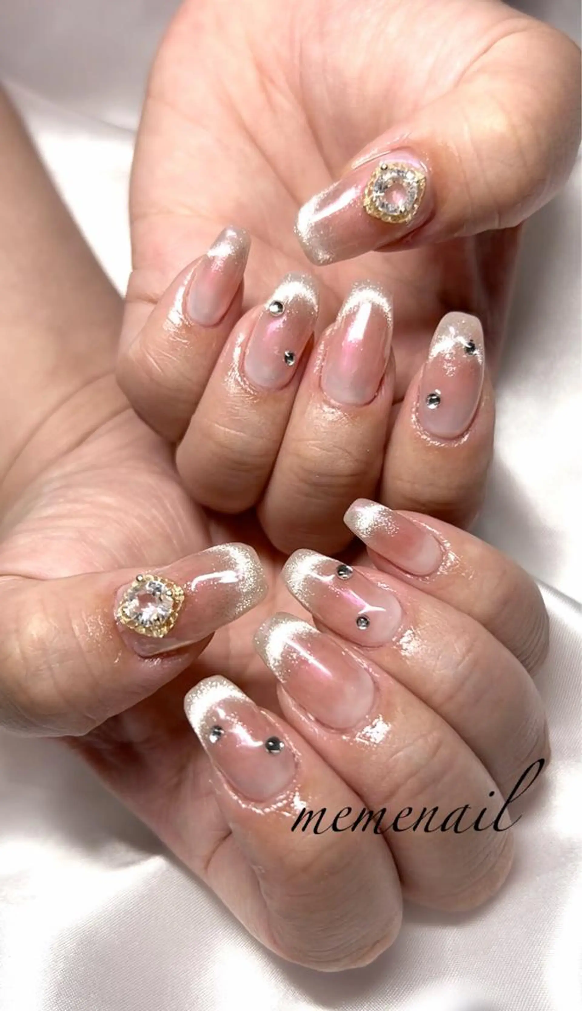 ネイル チークネイル フレンチネイル マグネットネイル マグネットフレンチ 持ち込み ハンドネイル Noguchi Megumiのその他イメージ