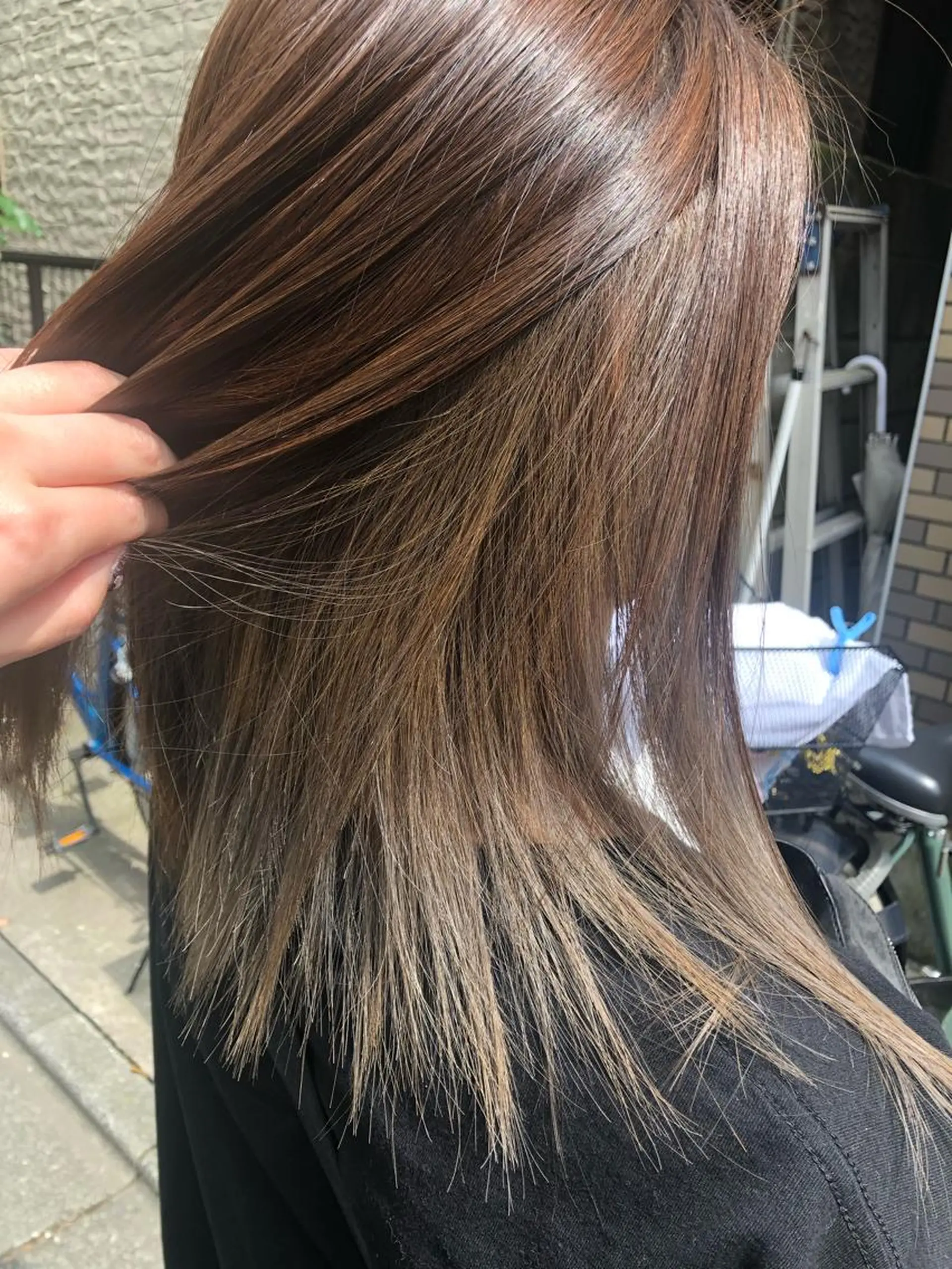 セミロング カラー pep natsumiのヘアスタイル