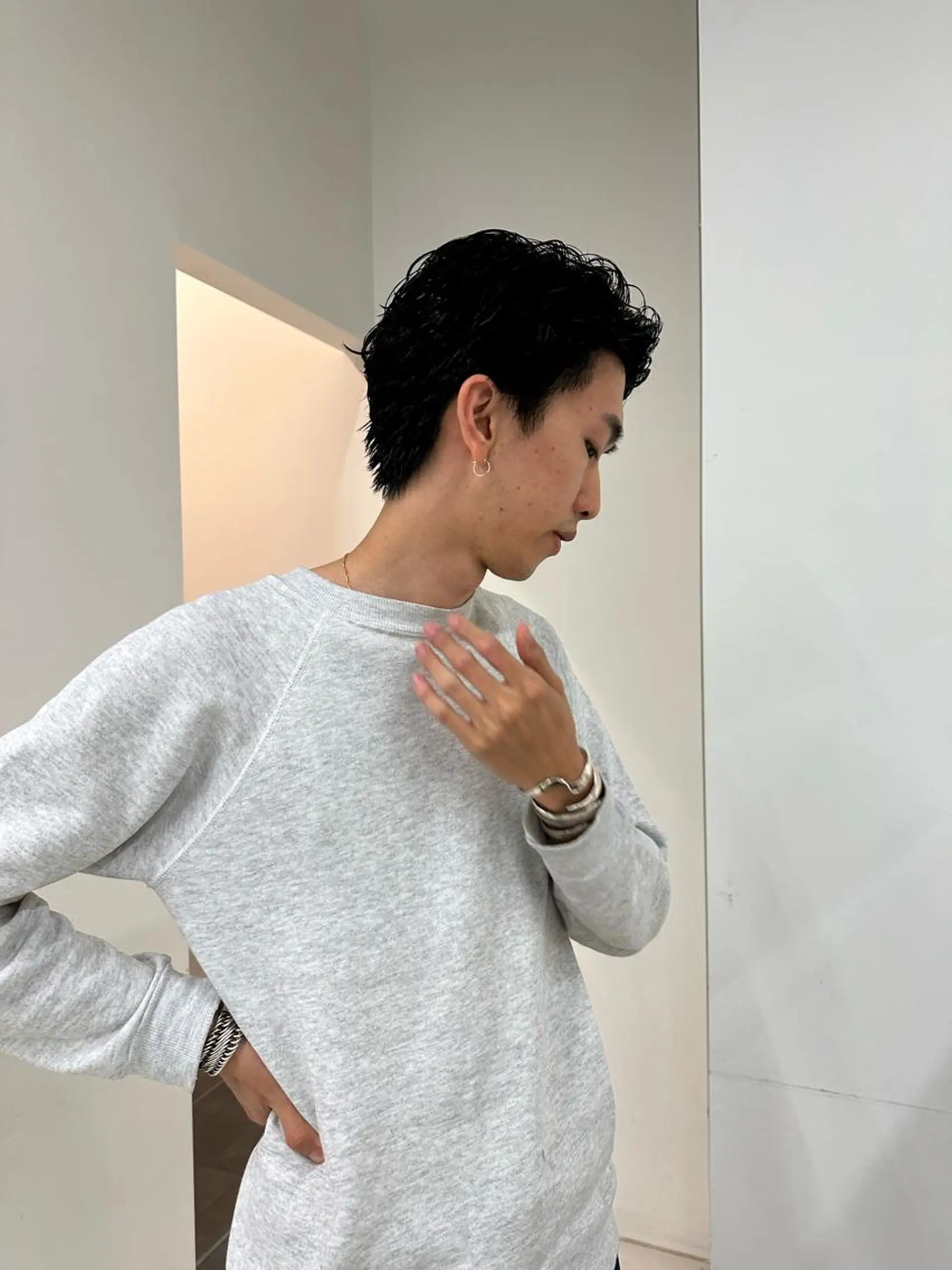 ショート カラー パーマ メンズ キッズ カット ヘアセット オトナヘア🌸 harukaのヘアスタイル