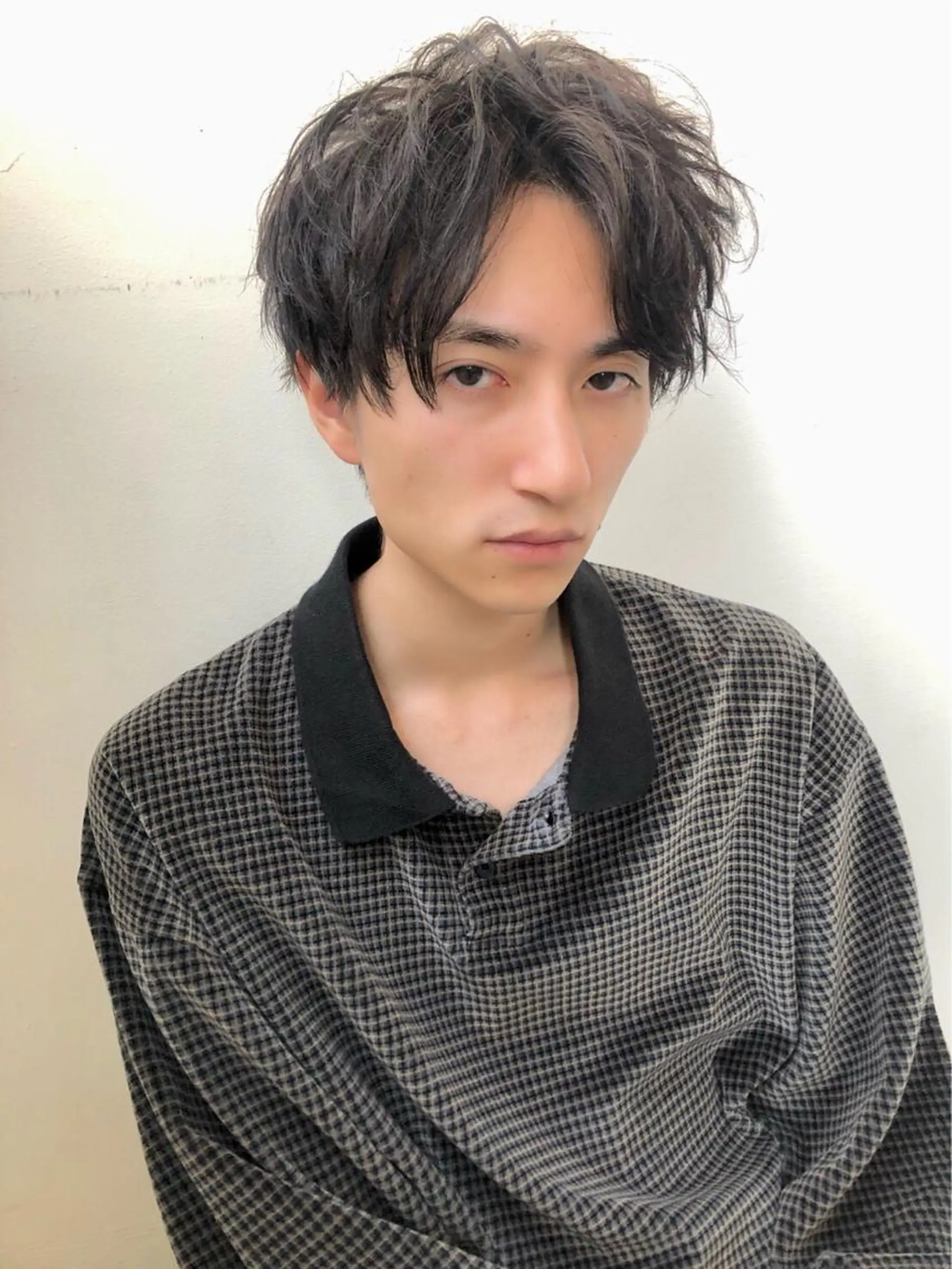 ミディアム カラー ヘアアレンジ ヘアカラー トリートメント ヘッドスパ ヘアセット ✨【公式】渋谷メンズ サロン BLUCK✨のヘアスタイル