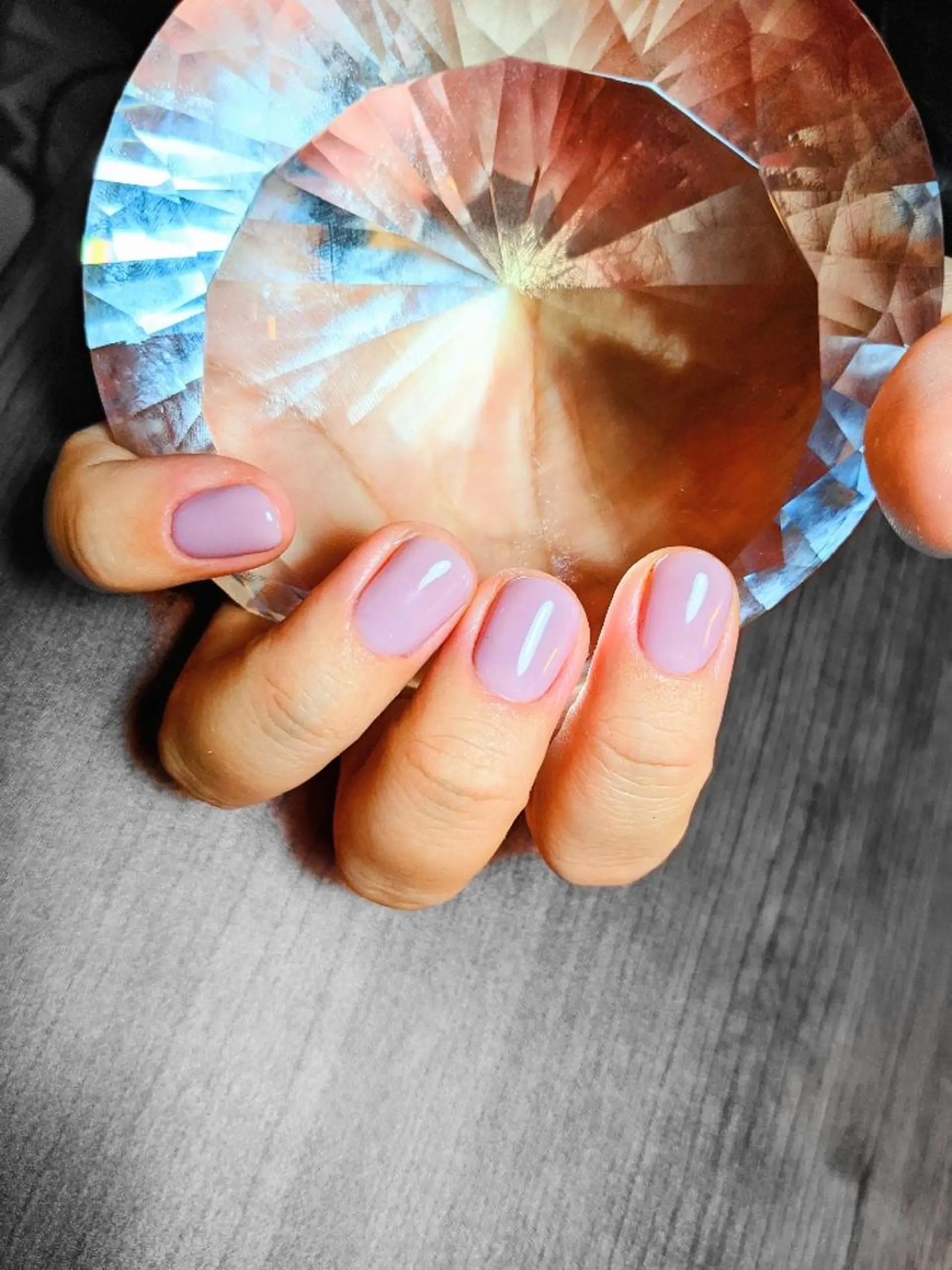 ネイル ワンカラーネイル パープル 春ネイル Nail SIRANGANAのネイルデザイン