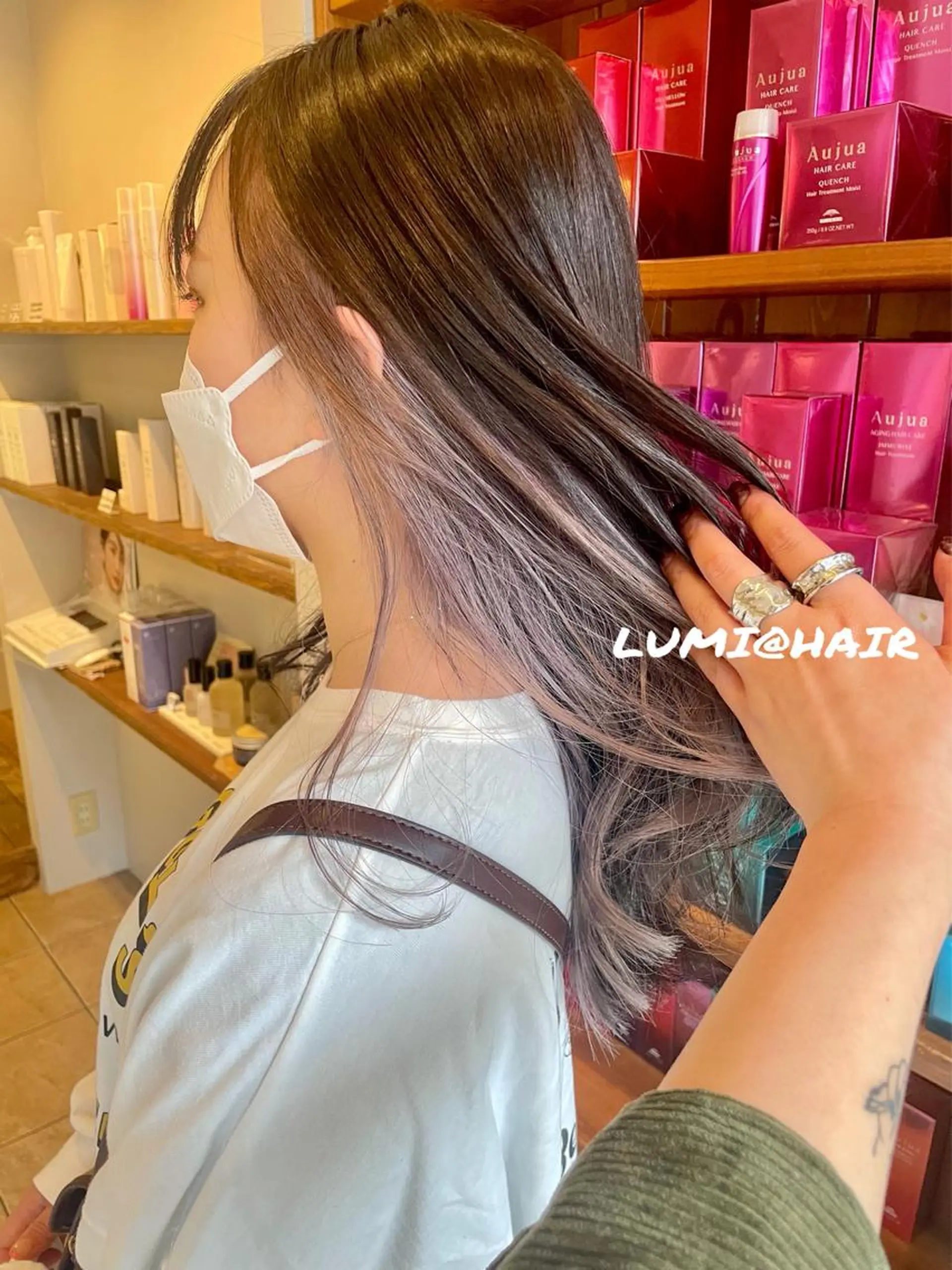 ロング カラー 渡辺 瑠美のヘアスタイル