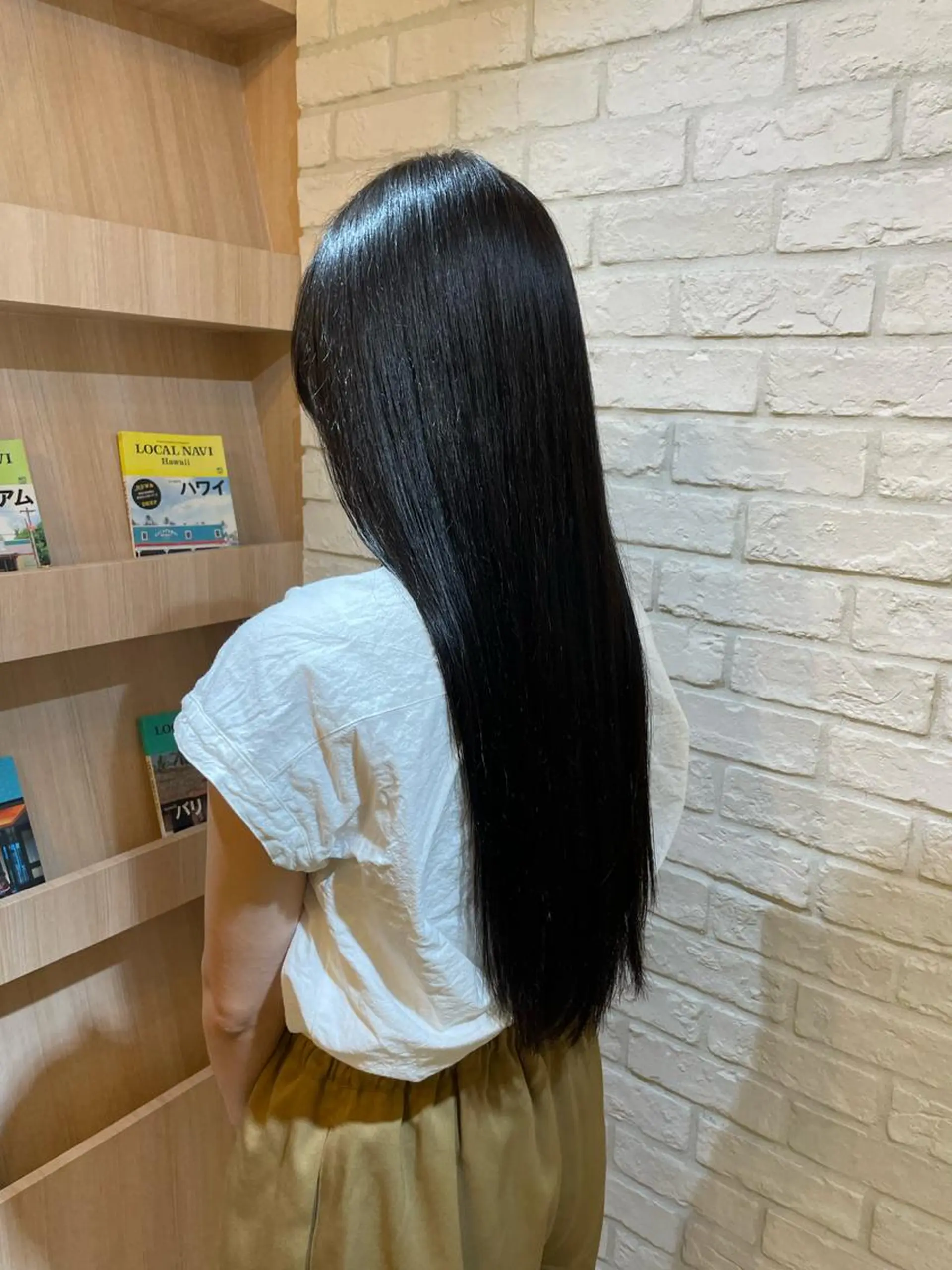 ロング 縮毛矯正 トリートメント カット ❄️薄 仁❄️のヘアスタイル