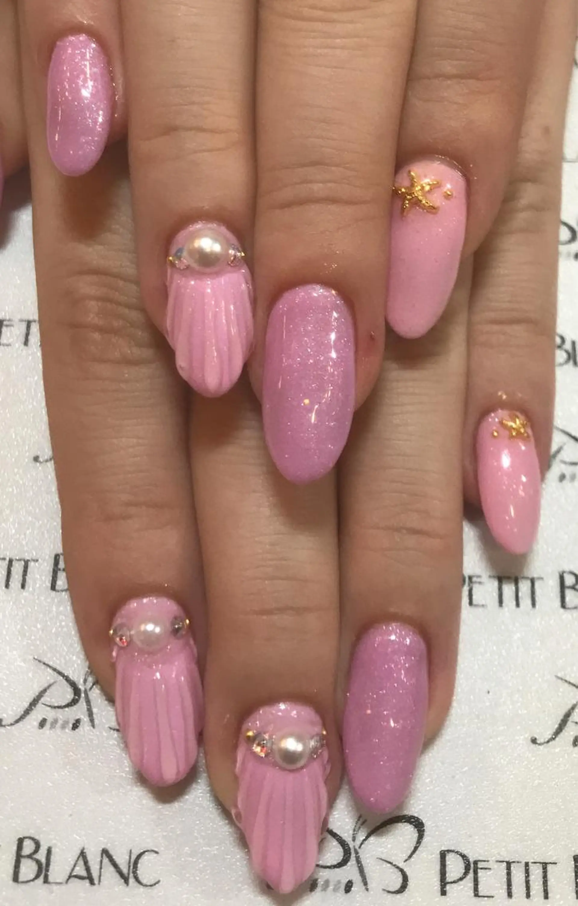 ネイル 長さ出し PetitBlanc KAZUKIのネイルデザイン