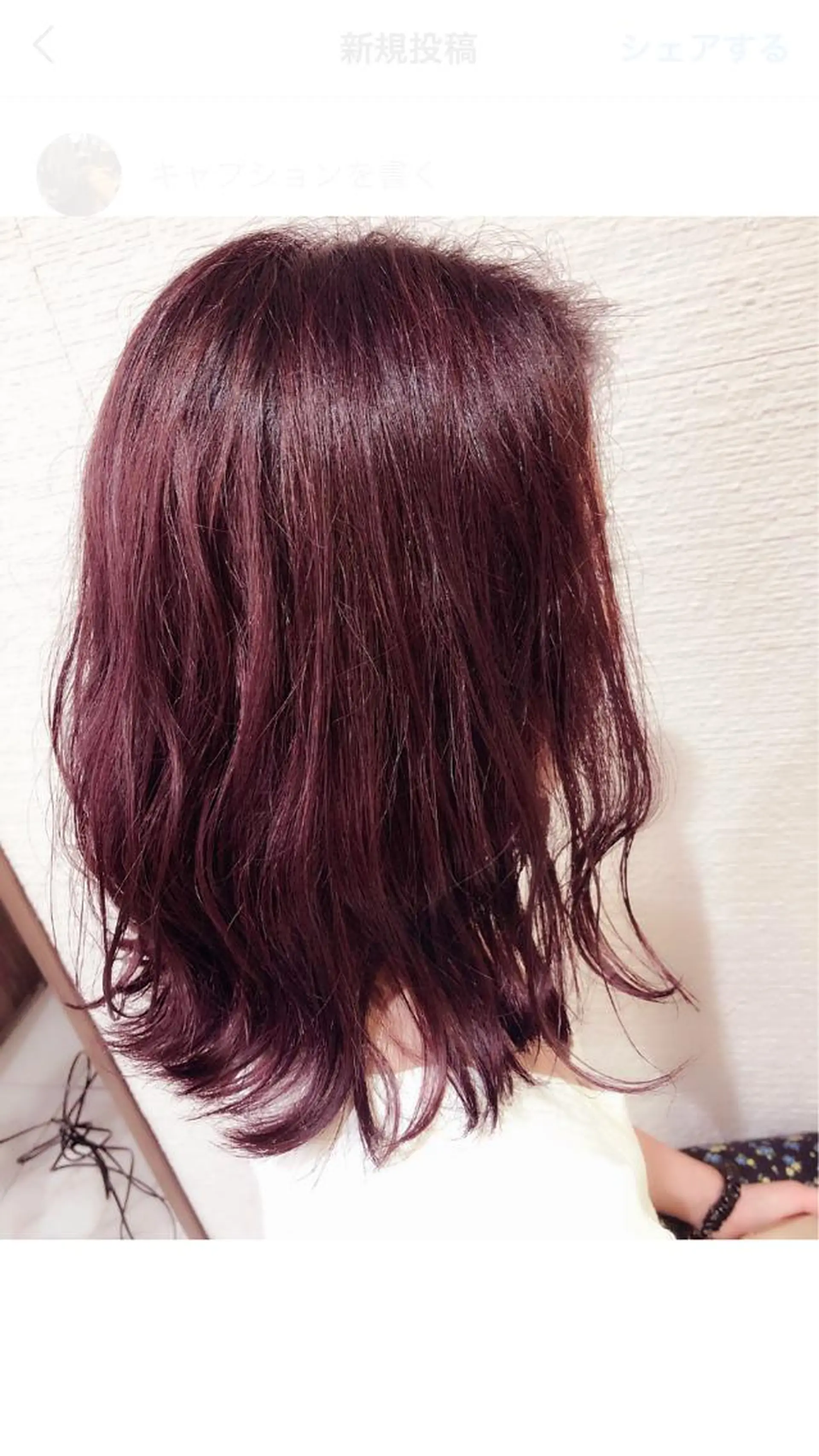 ミディアム カラー ボルドーカラー イルミナカラー 完全美髪特化 髪質改善/島　悠輔のヘアスタイル