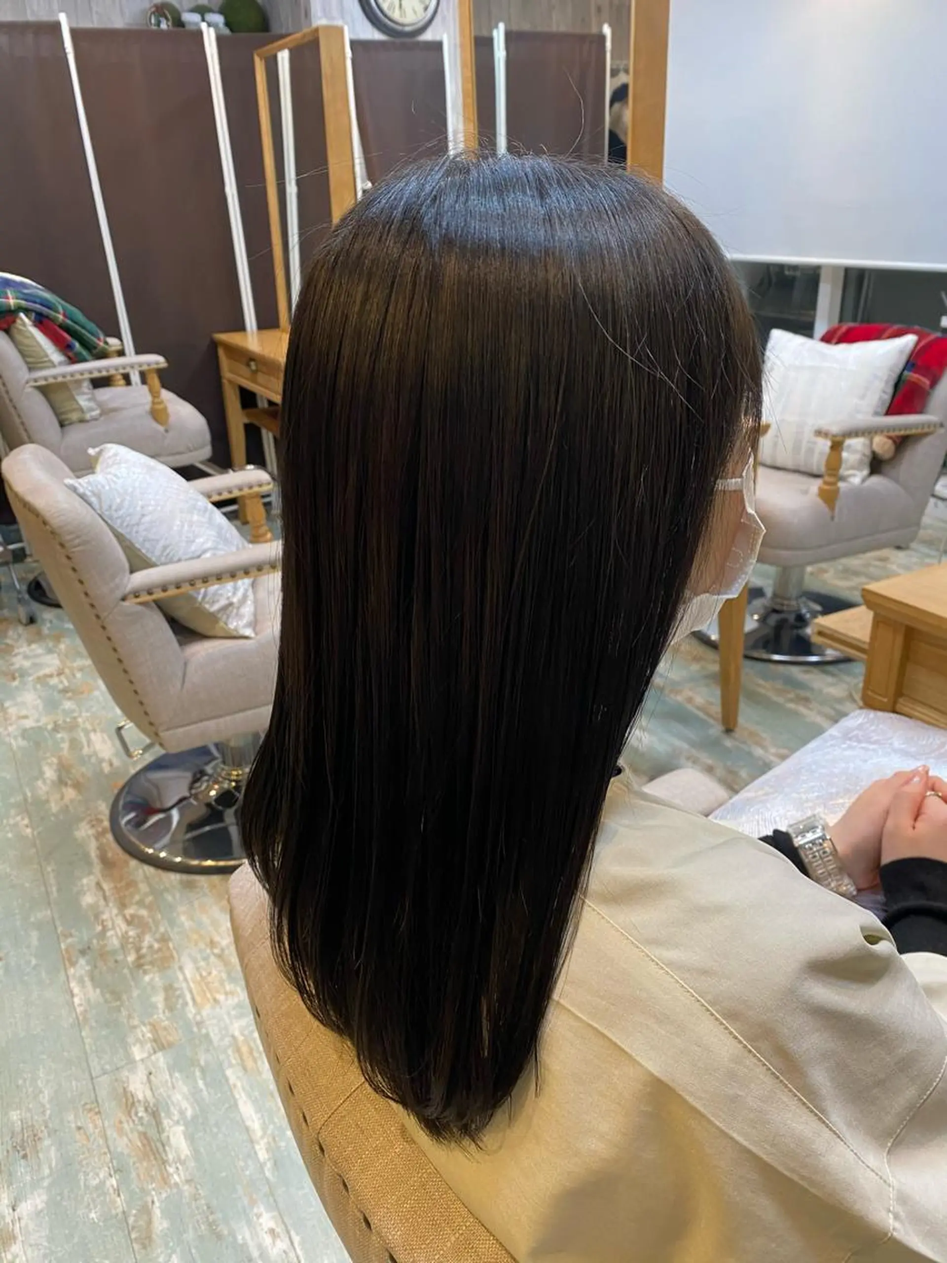 ミディアム 髪質改善 縮毛矯正 ショートカット 💙hiyoriのヘアスタイル