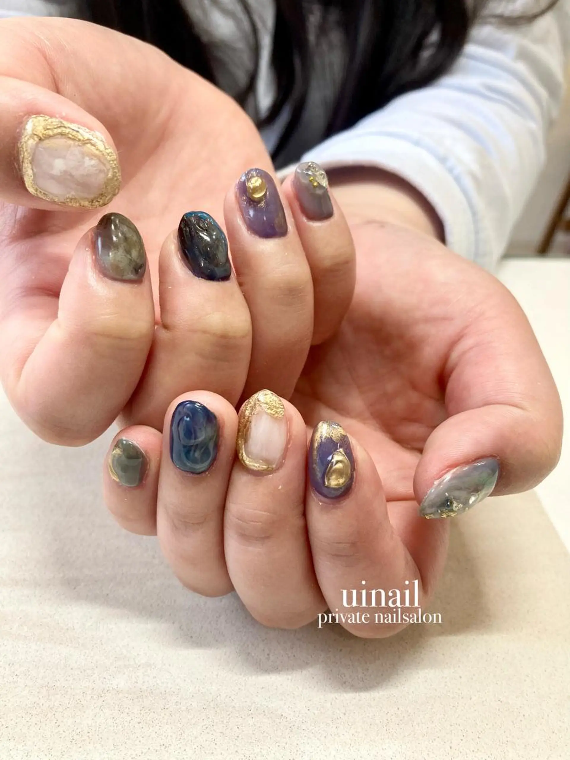 ネイル ニュアンスネイル ハンドネイル uinail mariのネイルデザイン