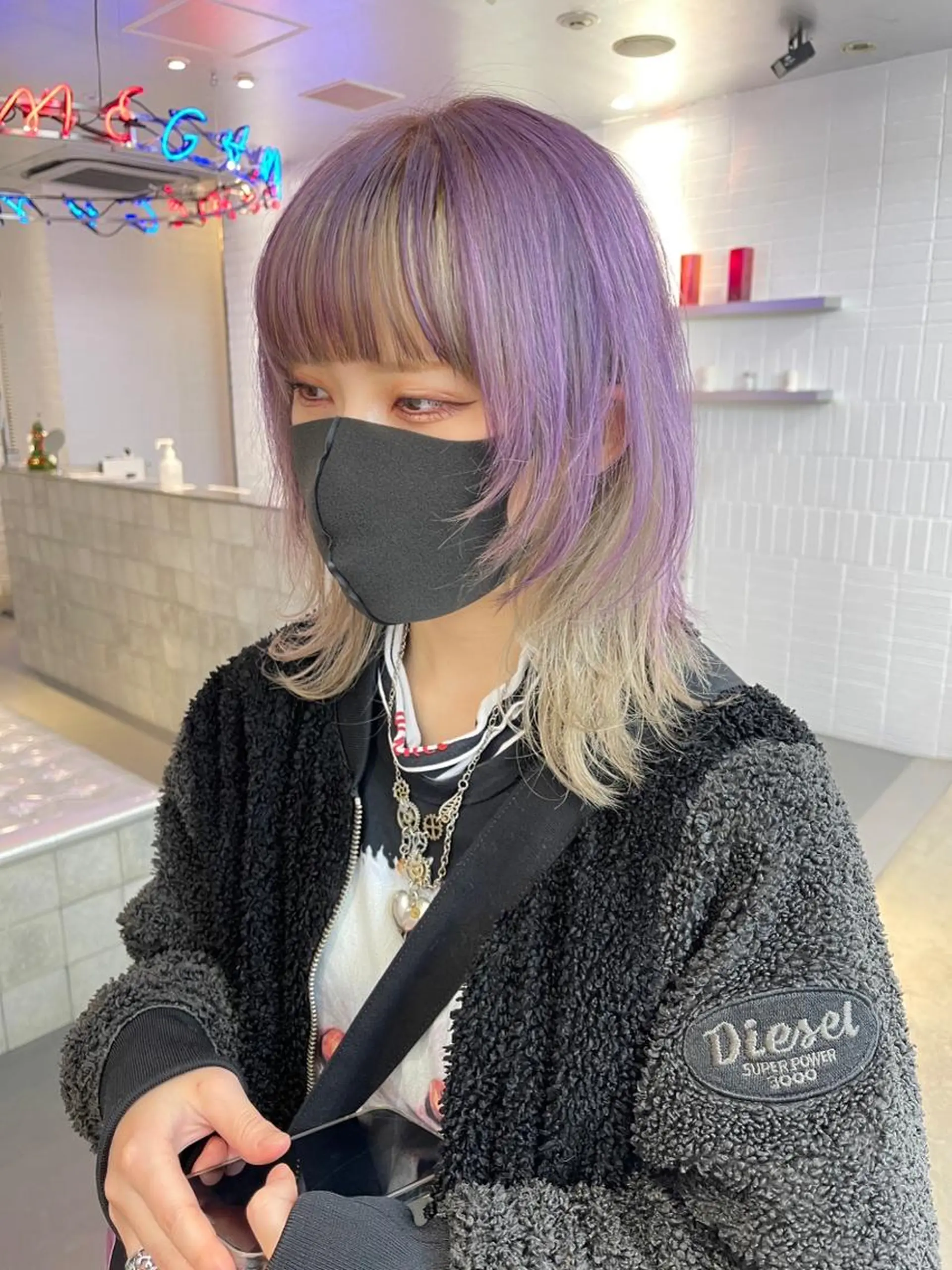 ミディアム 💥ウルフカット デザインあんな💥のヘアスタイル