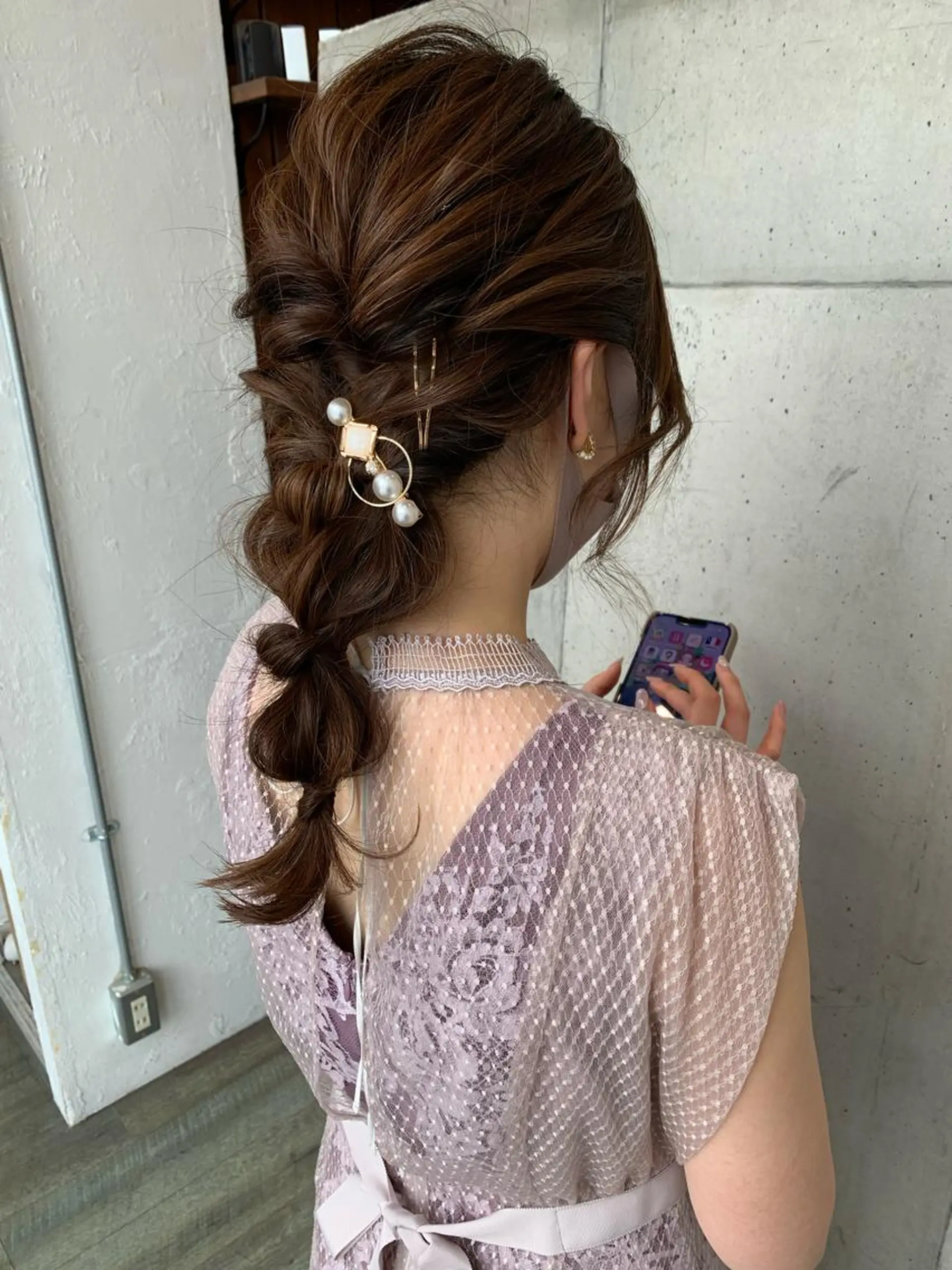 セミロング ヘアアレンジ Mikuri 【Little】のヘアスタイル