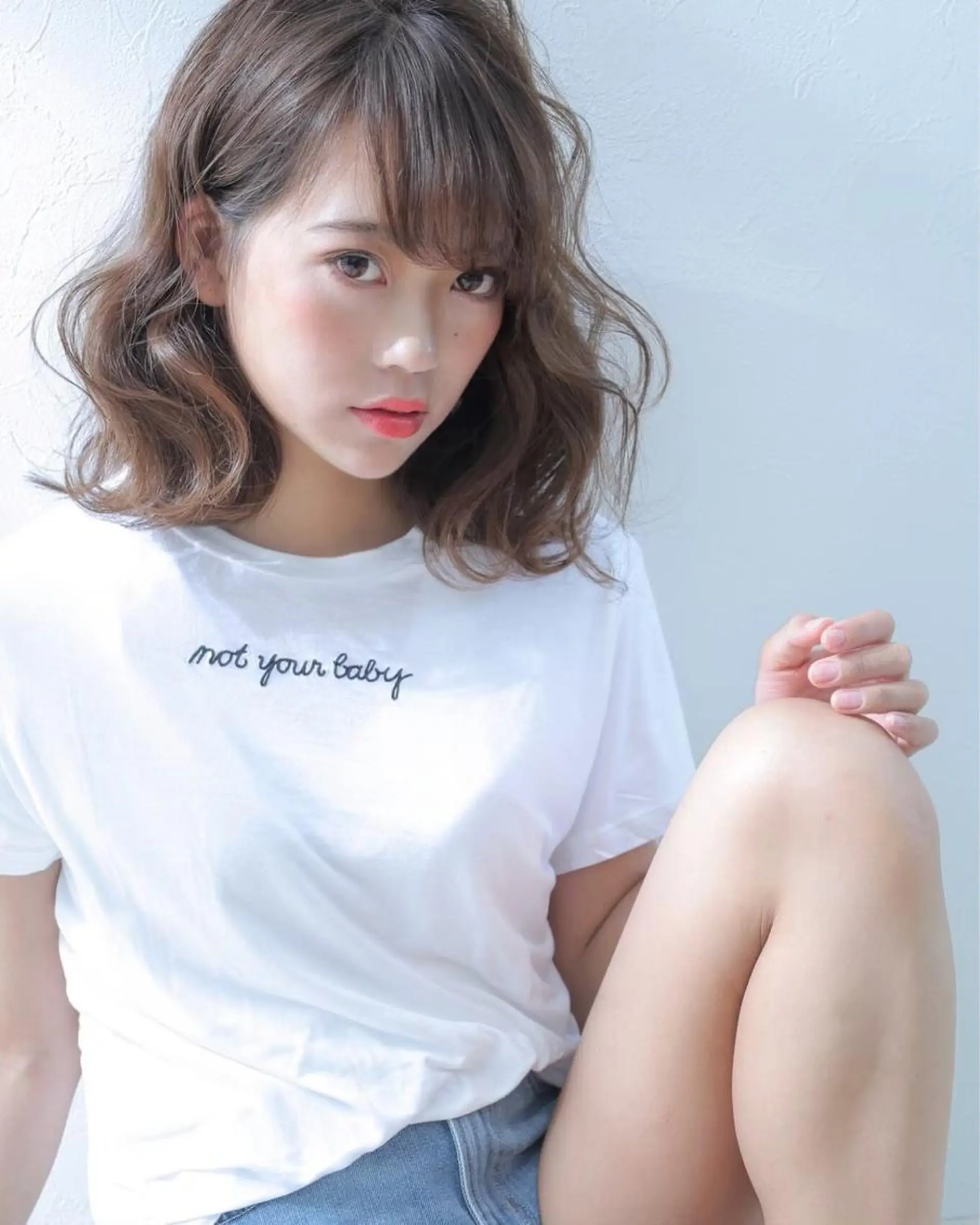 ミディアム 韓国ヘア🕊村上 ののこ🕊のヘアスタイル