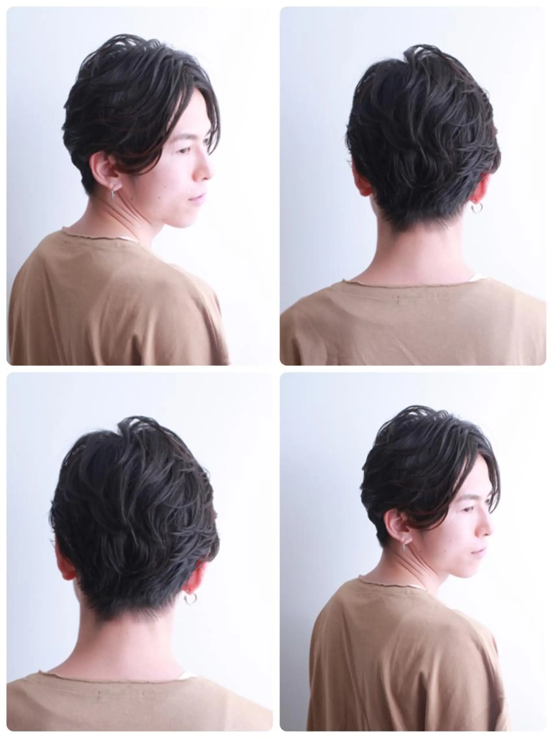 メンズ カット パーマ メンズパーマレイヤー 西山賢志のヘアスタイル