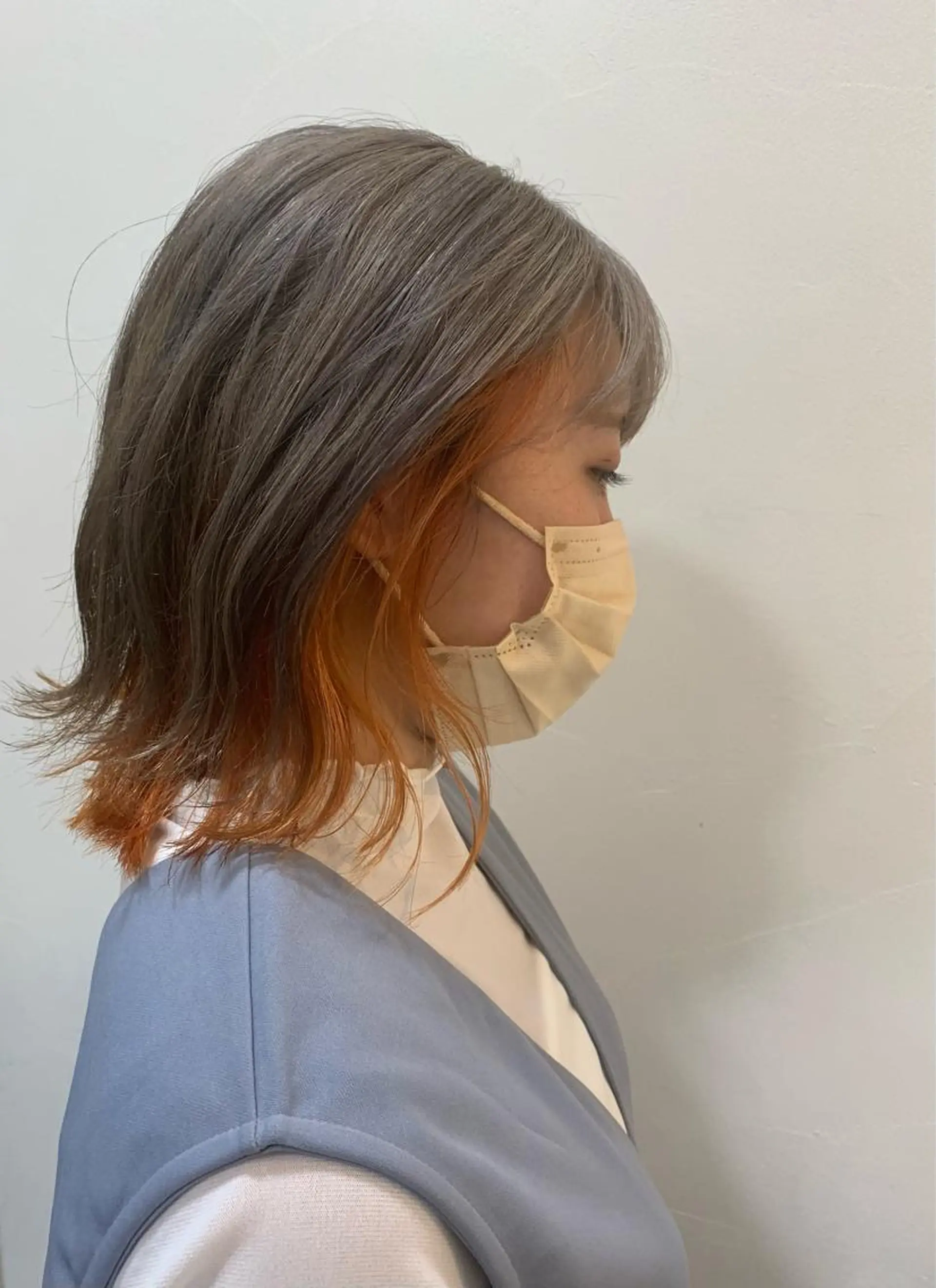 カラー オレンジ SUNS by TRUNK所属・✄折橋 彩花🐶🍑のヘアスタイル