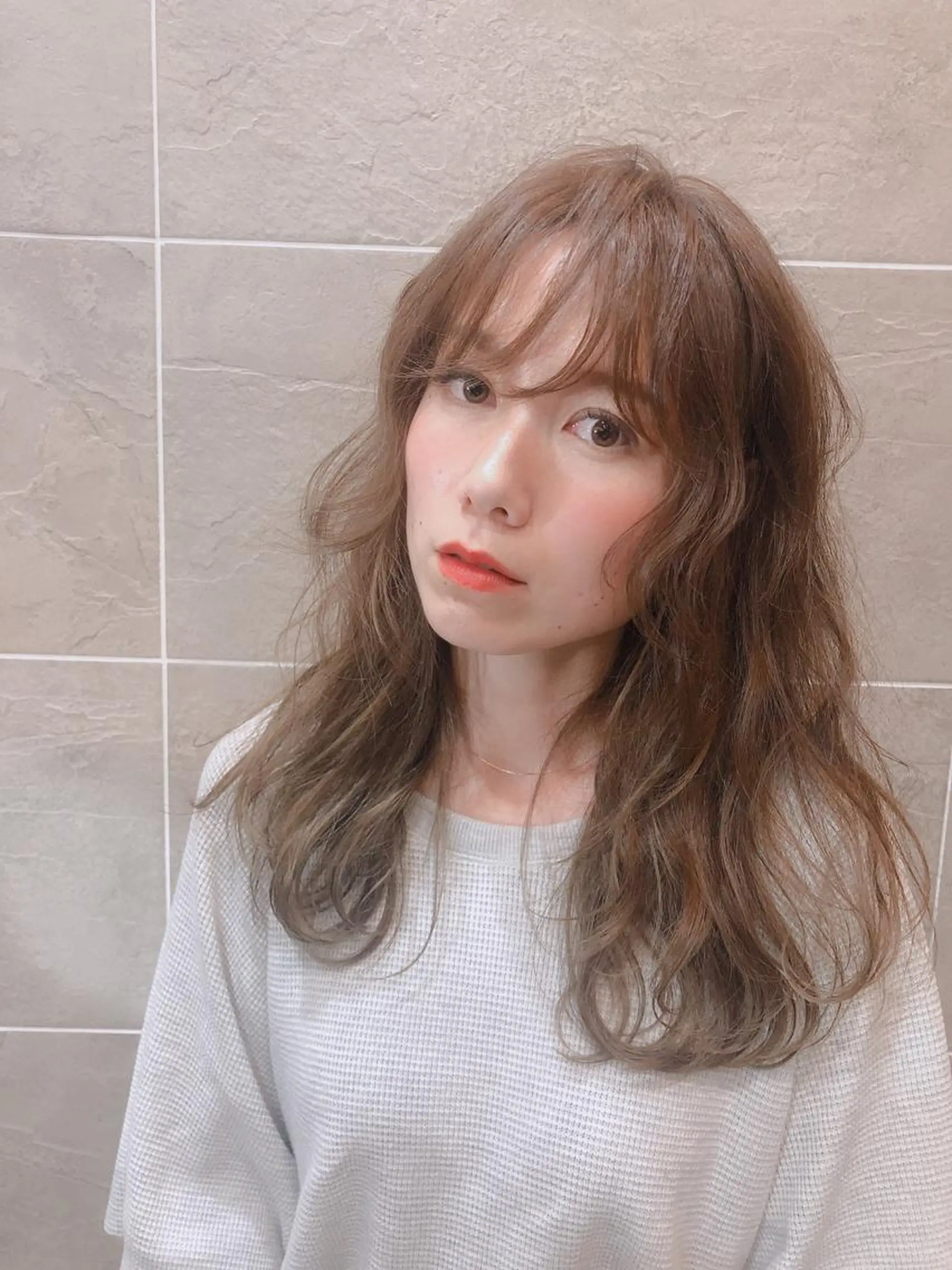 ミディアム 外国人風カラー ヤマダ ショウコのヘアスタイル