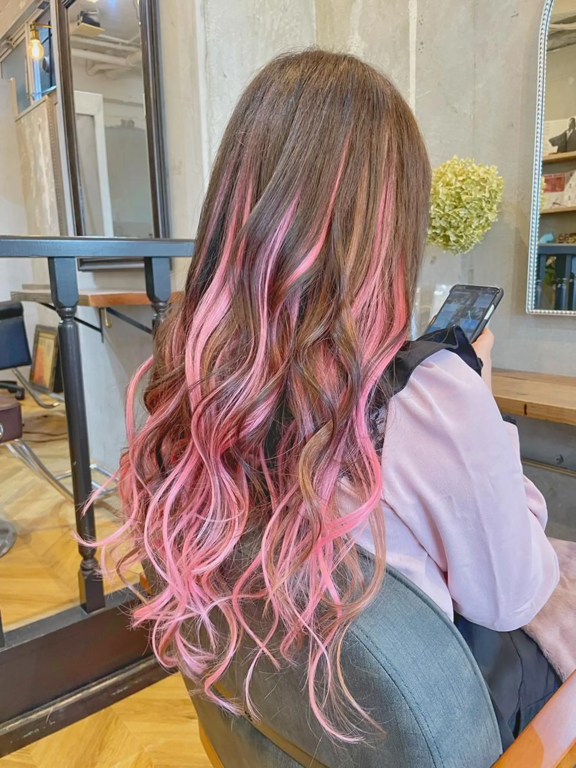 ロング ヘアアレンジ シールエクステ ミストバング エクステ ハイライト 髪質改善 エクステ エクステ指名No.1 【店長】橘田のヘアスタイル