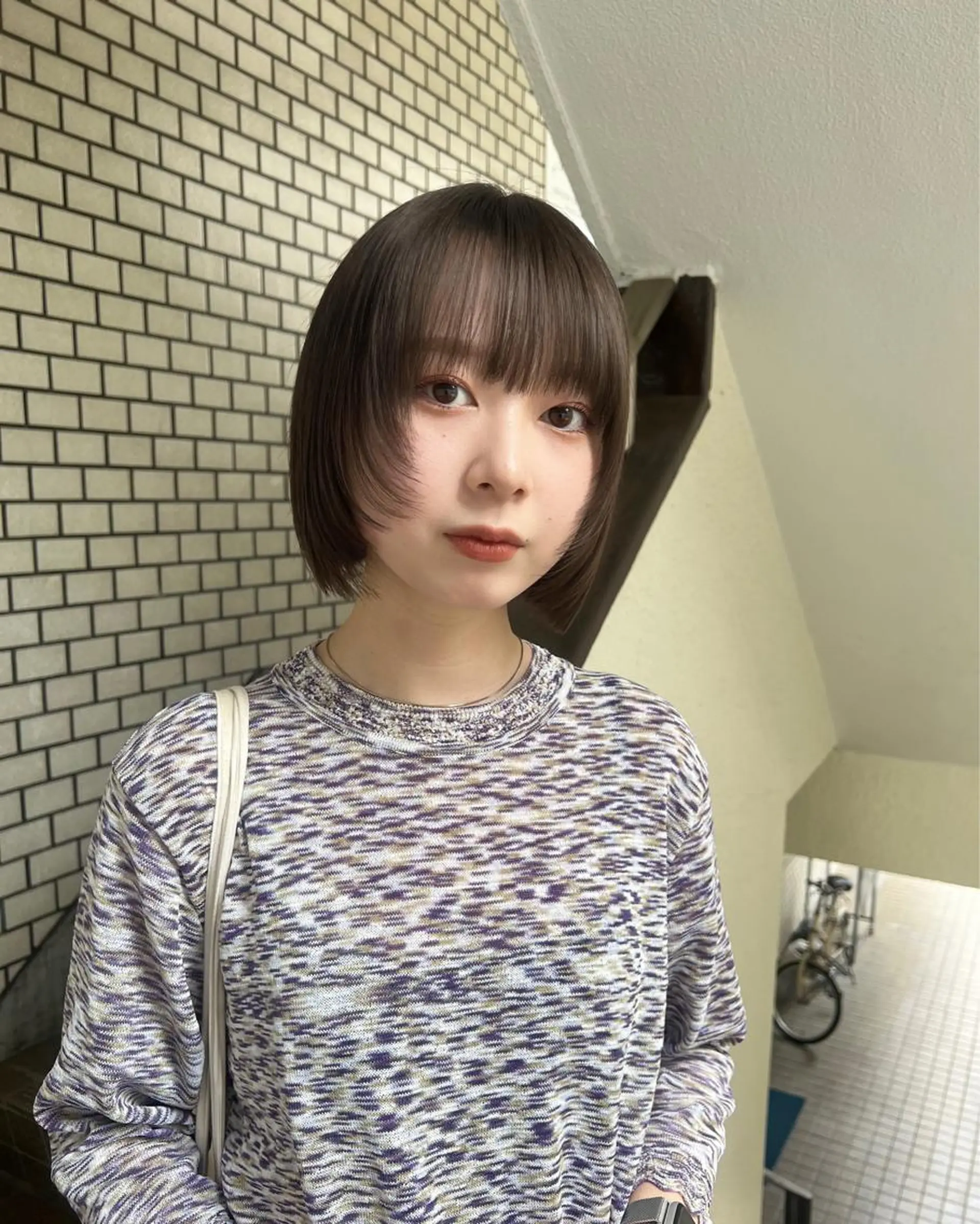 ショート レイヤーカット カット まろやか透明感カラー ♡MANAのヘアスタイル