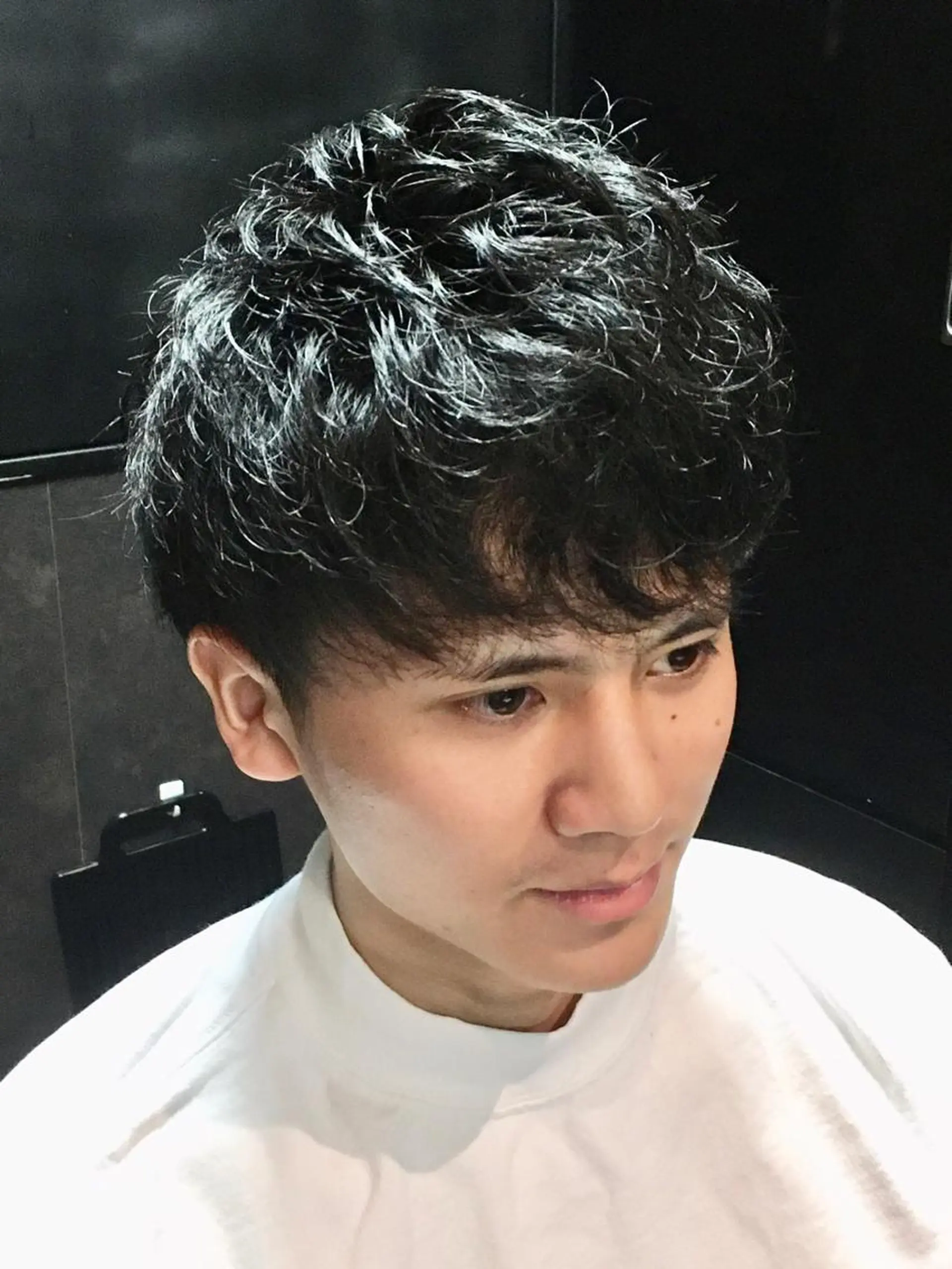 ミディアム パーマ ✨メンズ特化 理容室✨遠藤 陸のヘアスタイル