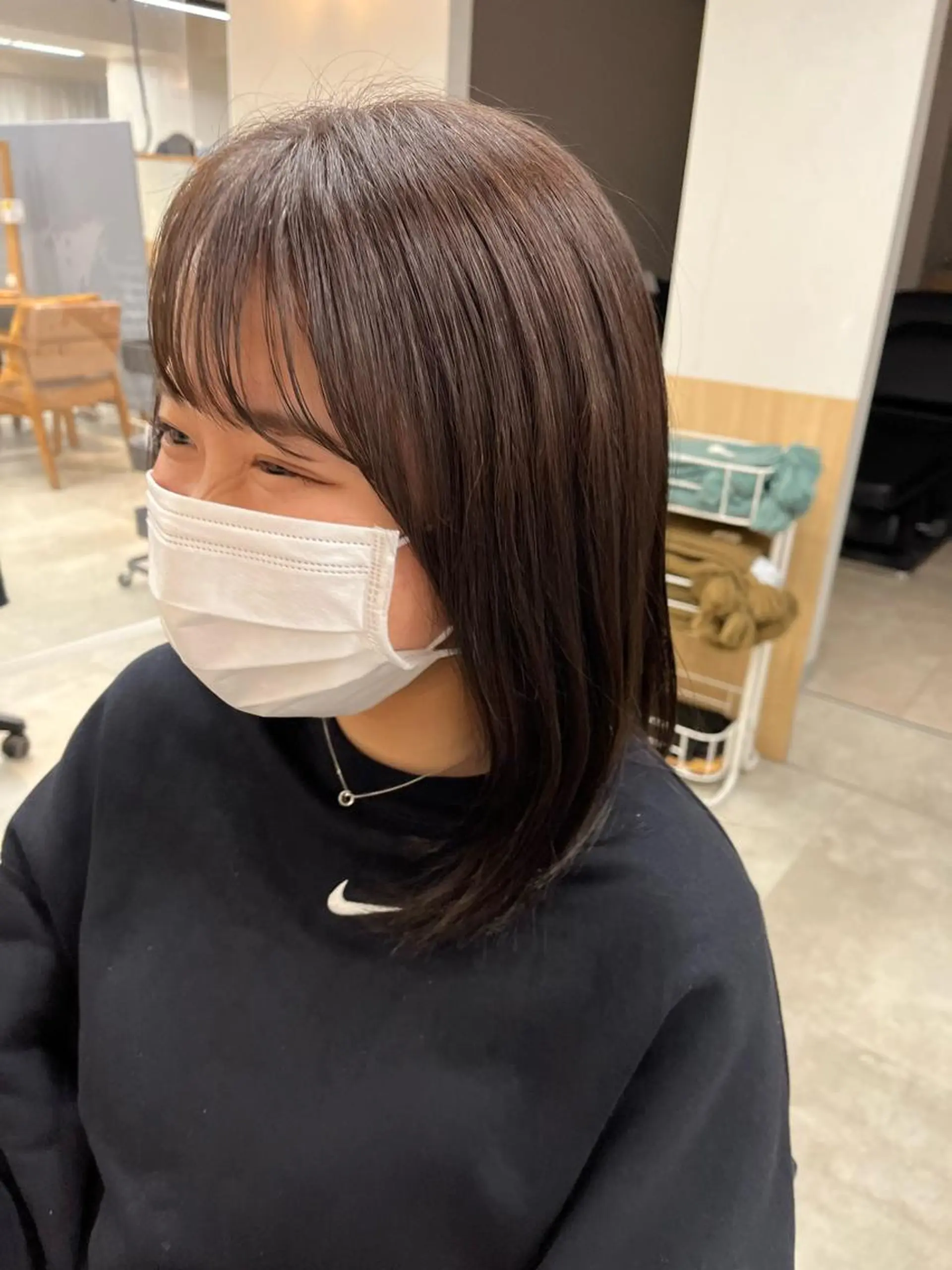 ミディアム カラー ✨艶髪✨ 奈須晴香のヘアスタイル