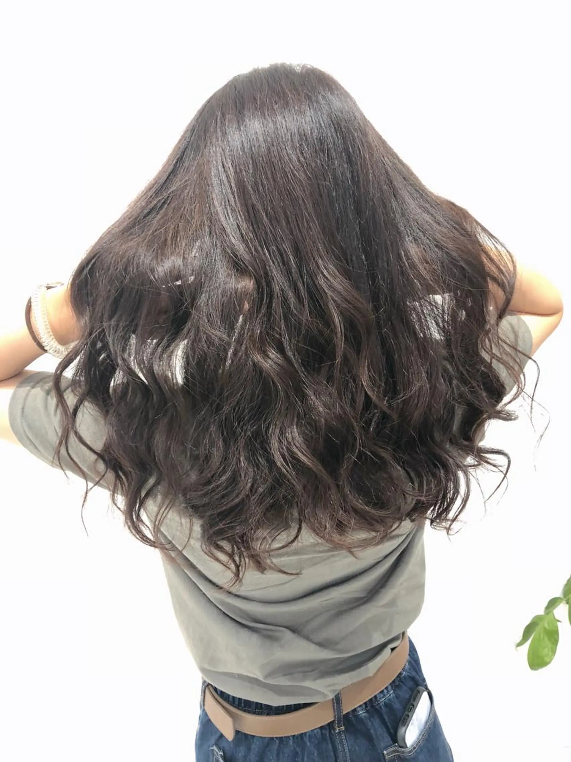 セミロング 岸 保奈美のヘアスタイル