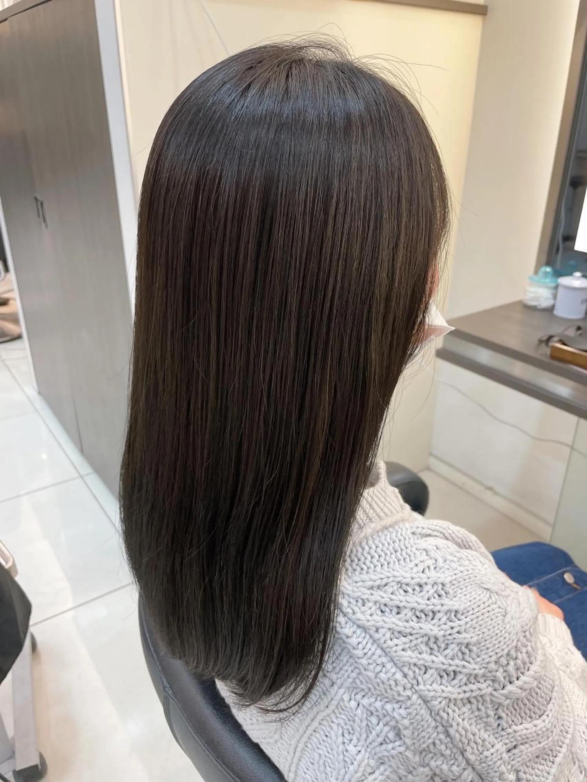 ロング カラー アッシュ 店長/髪質改善 艶カラー/清水祥偉のヘアスタイル