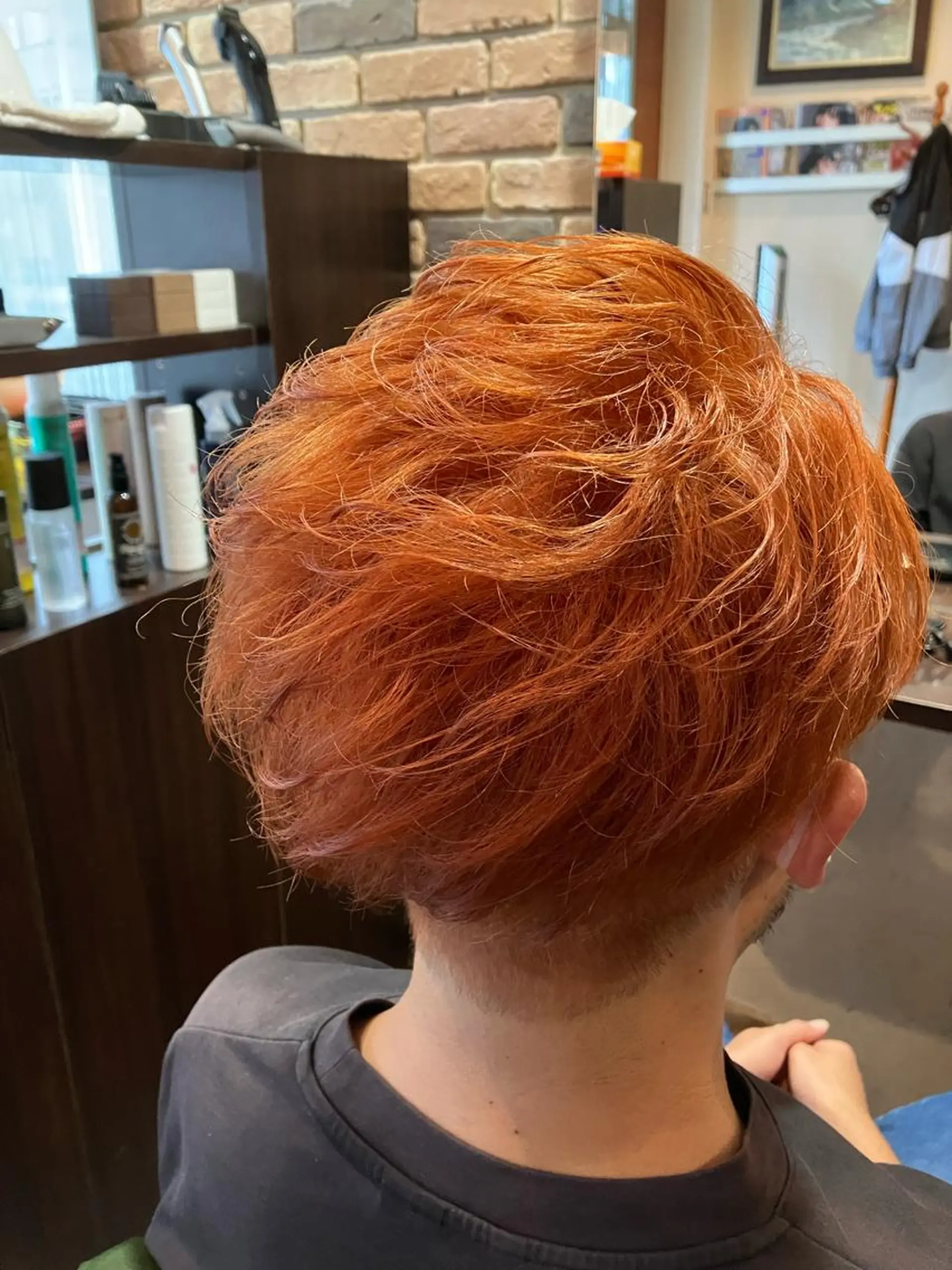 ショート カラー メンズ メンズブリーチ ブリーチ Parfait 山本のヘアスタイル