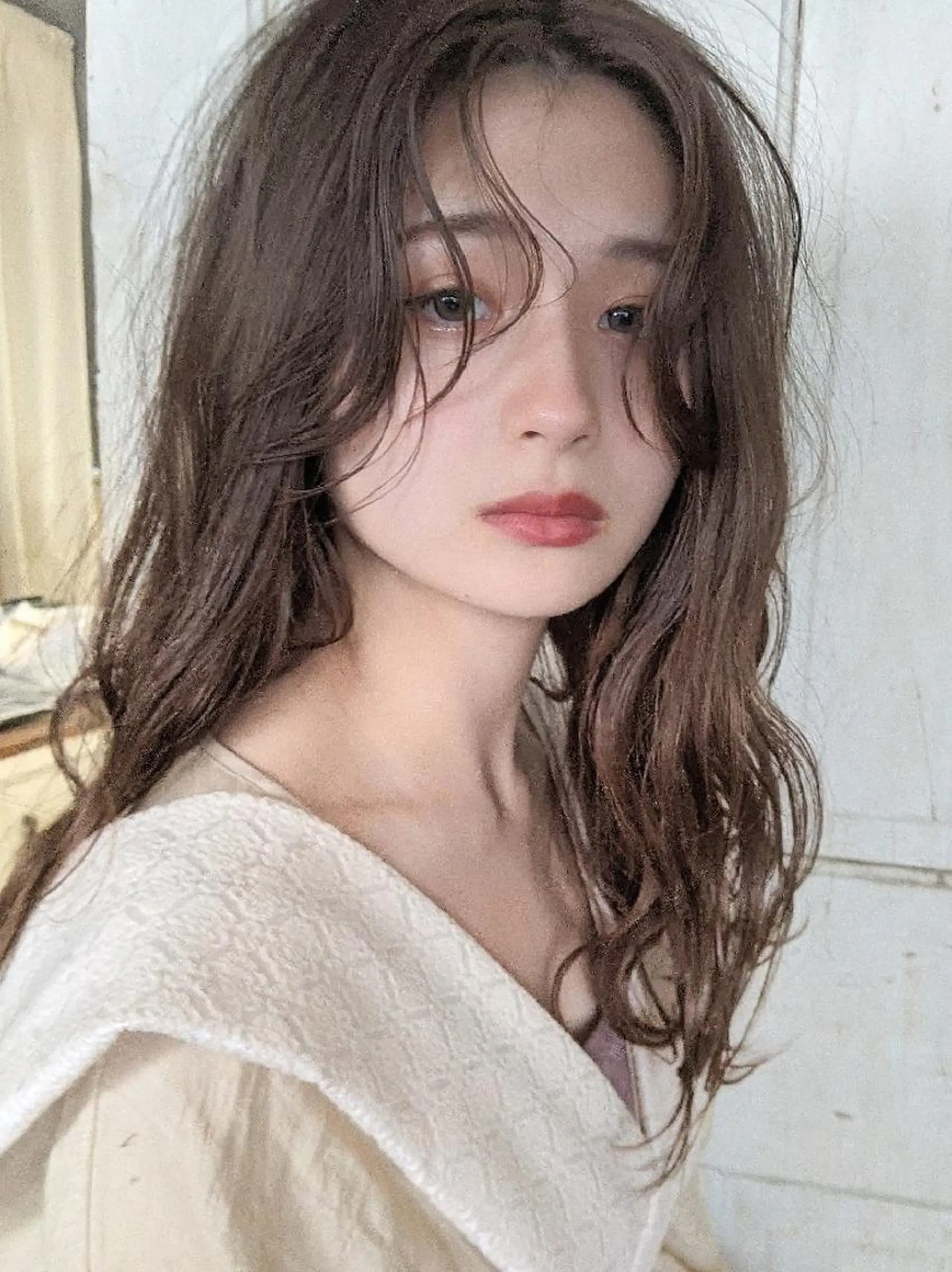 セミロング カラー ヘアアレンジ カット ヘアカラー トリートメント 南堀江 möwen ( メーヴェ )所属・mowen RUIのヘアスタイル