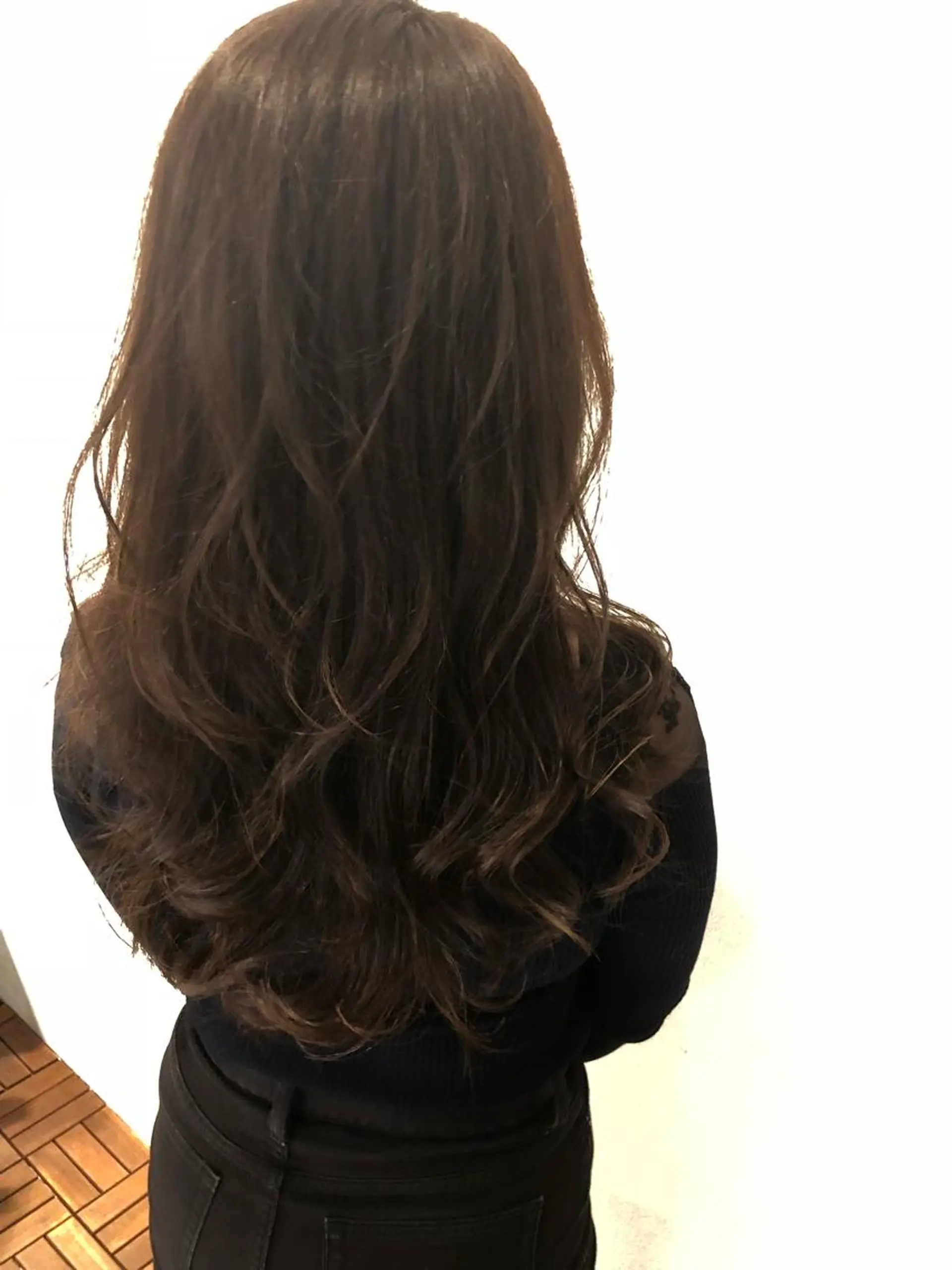 セミロング カラー パーマ 【白髪ぼかし】 矢内　夏輝のヘアスタイル