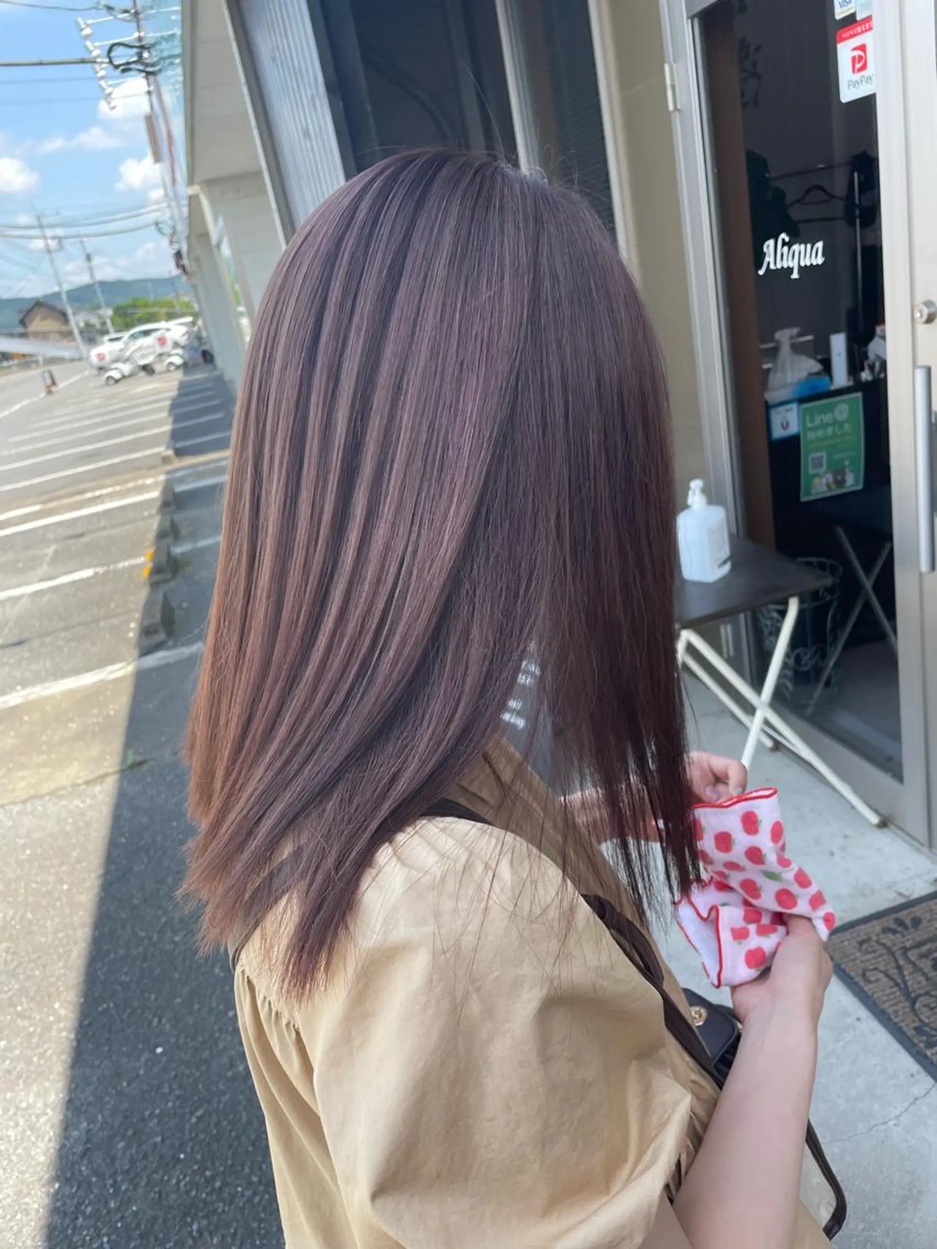 ミディアム カラー カット ヘアカラー トリートメント 山本 貴弘のヘアスタイル