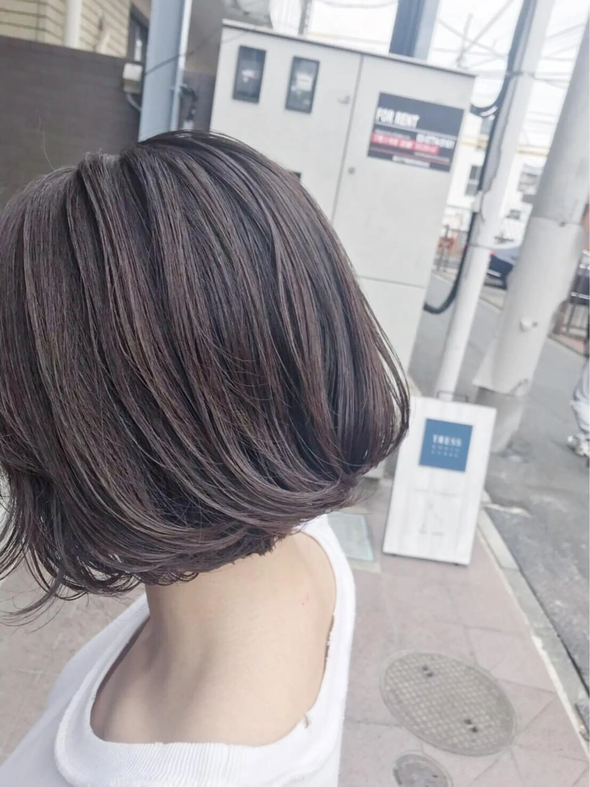 ショート カラー ラベンダーカラー ラベンダーグレー ボブ 【完全マンツー 恵比寿】佐藤 翔のヘアスタイル