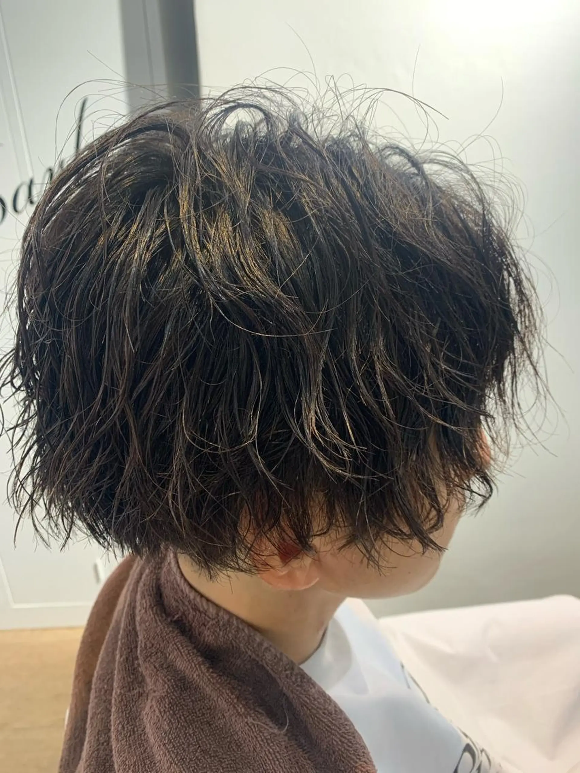 ミディアム パーマ メンズ 津田 祐岐のヘアスタイル