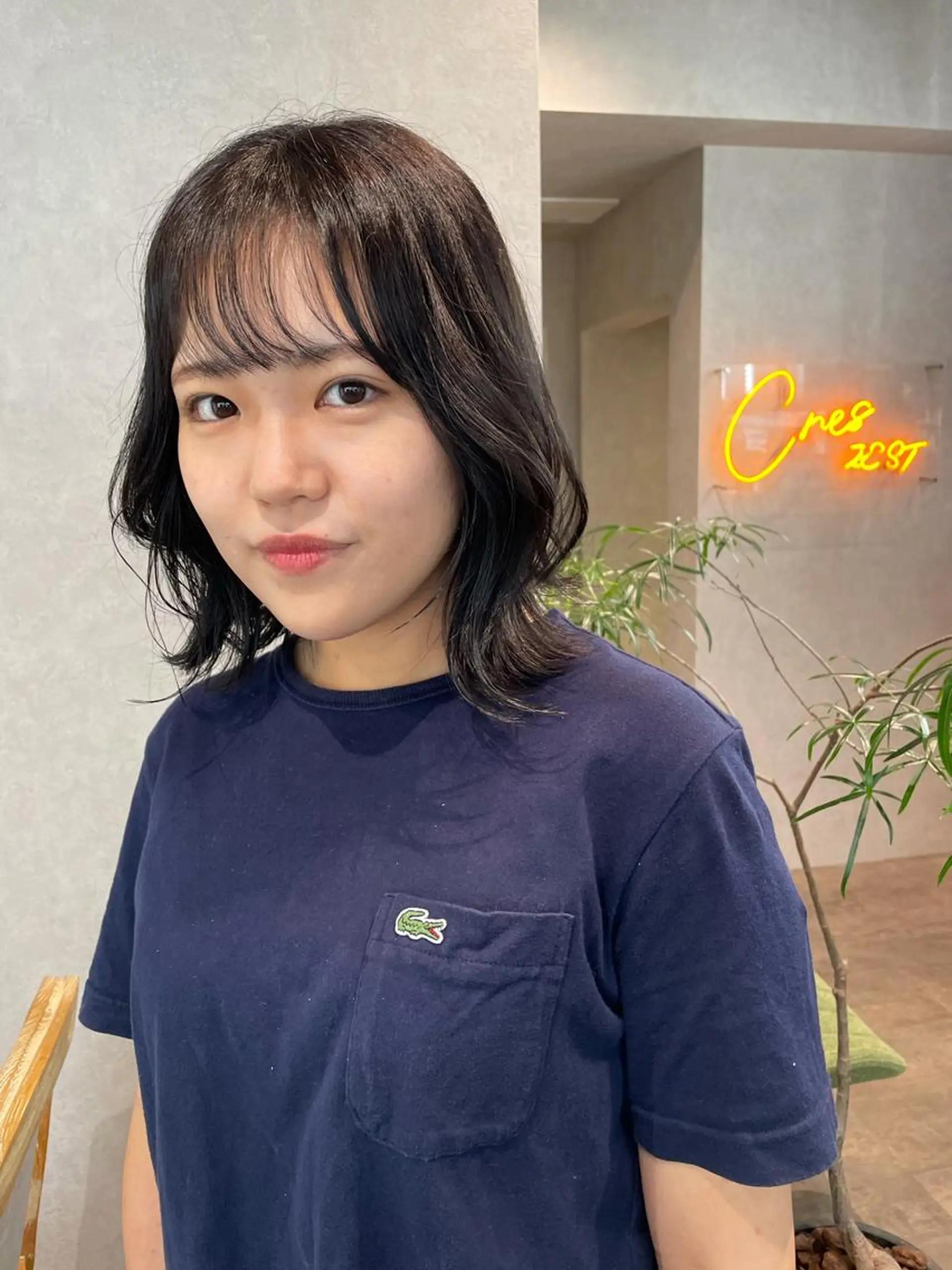 ミディアム カラー ヘアカラー ナチュラル透明感🌱 小山美樹子のヘアスタイル