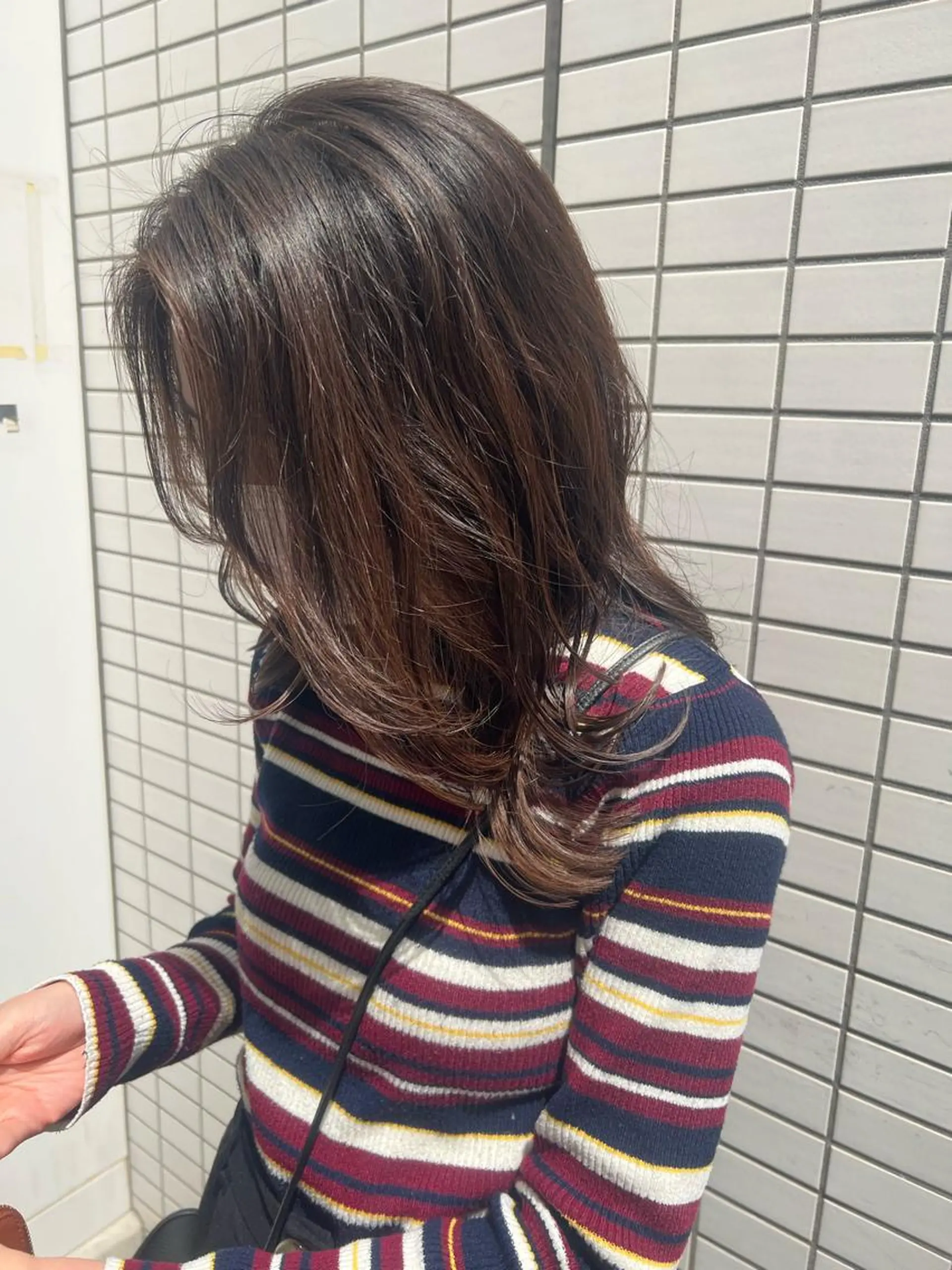 ミディアム パーマ ミディアムパーマ デジタルパーマ カット パーマ トリートメント 韓国hair ·͜· watanabeのヘアスタイル