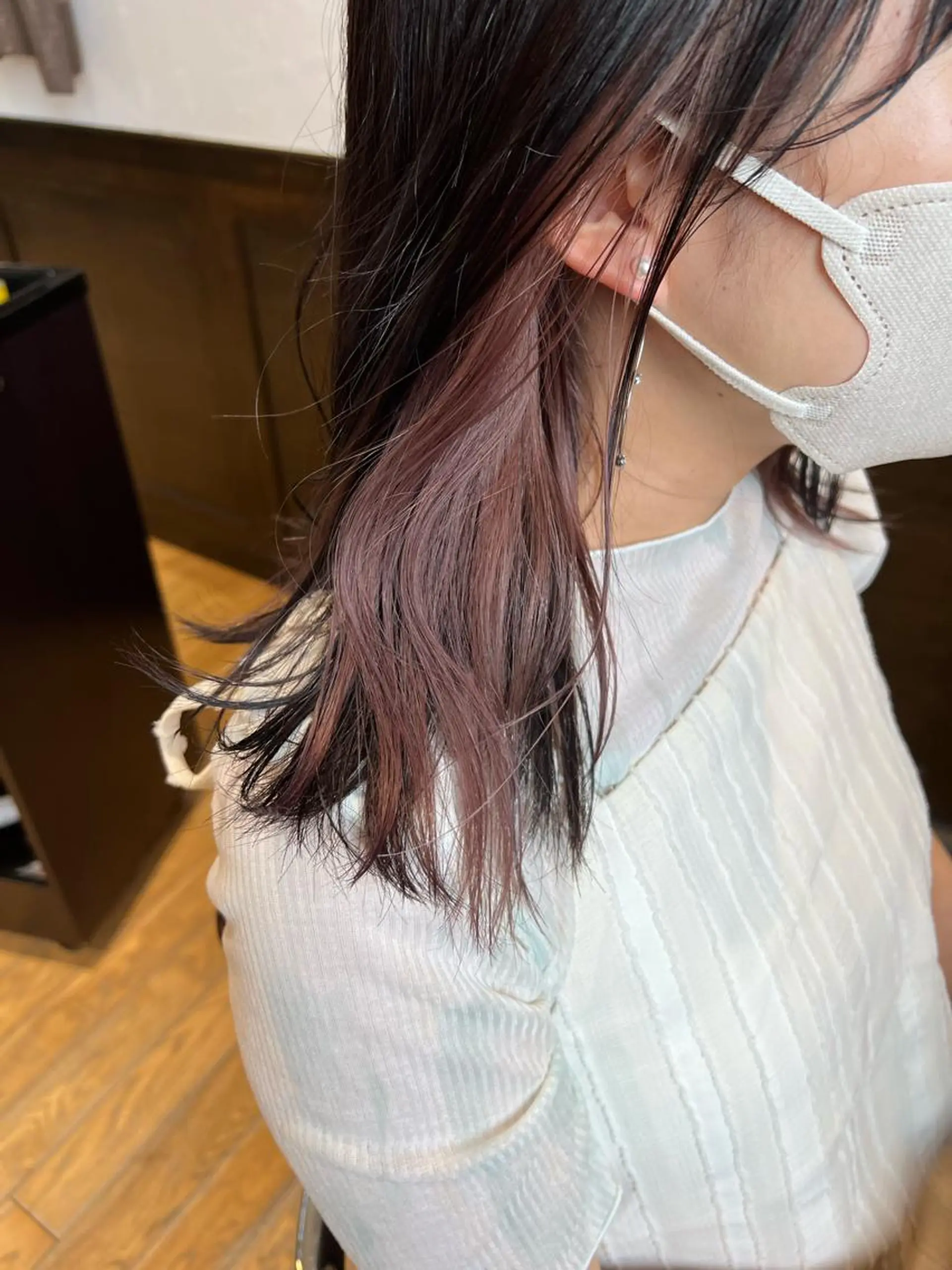 ミディアム カラー 🔷メンズフェザー スタイル🔹竹内凌のヘアスタイル