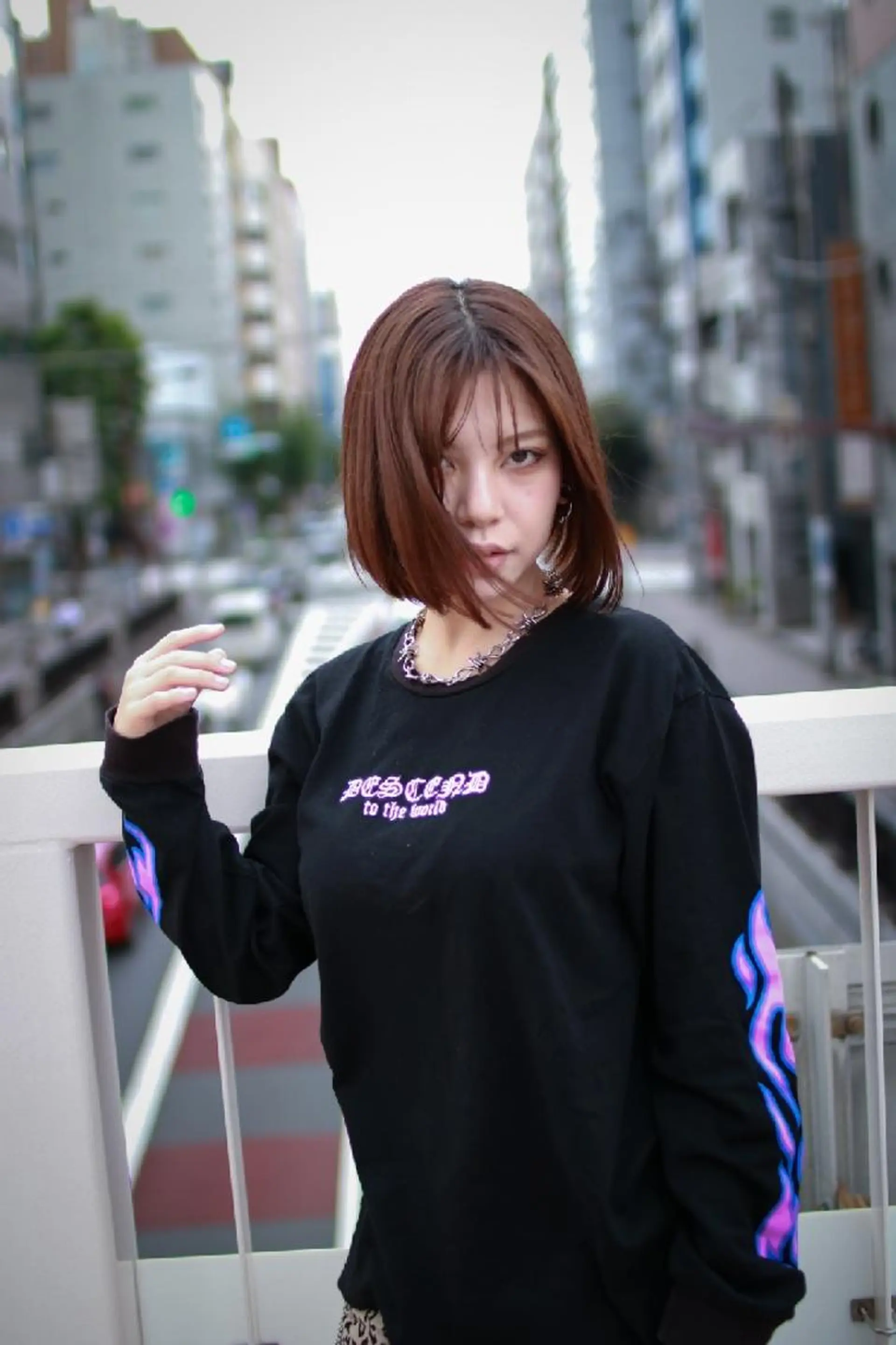 ミディアム カラー ボブ Roji 米田 真一のヘアスタイル