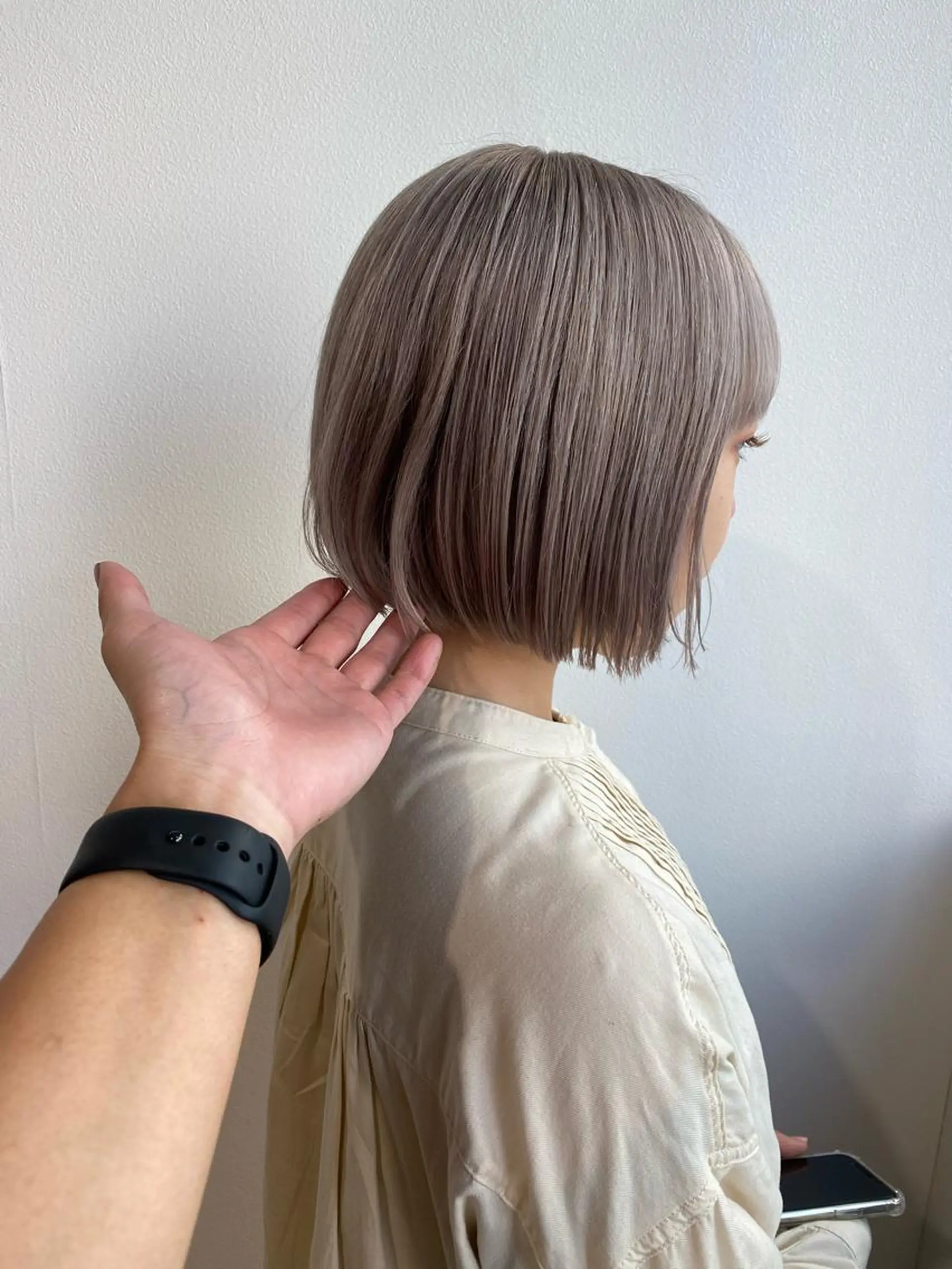 カラー ブリーチ ケアブリーチ ダブルカラー イヤリングカラー ハイライトカラー 落合しほ/韓国ヘア/ 髪質改善/縮毛矯正のヘアスタイル