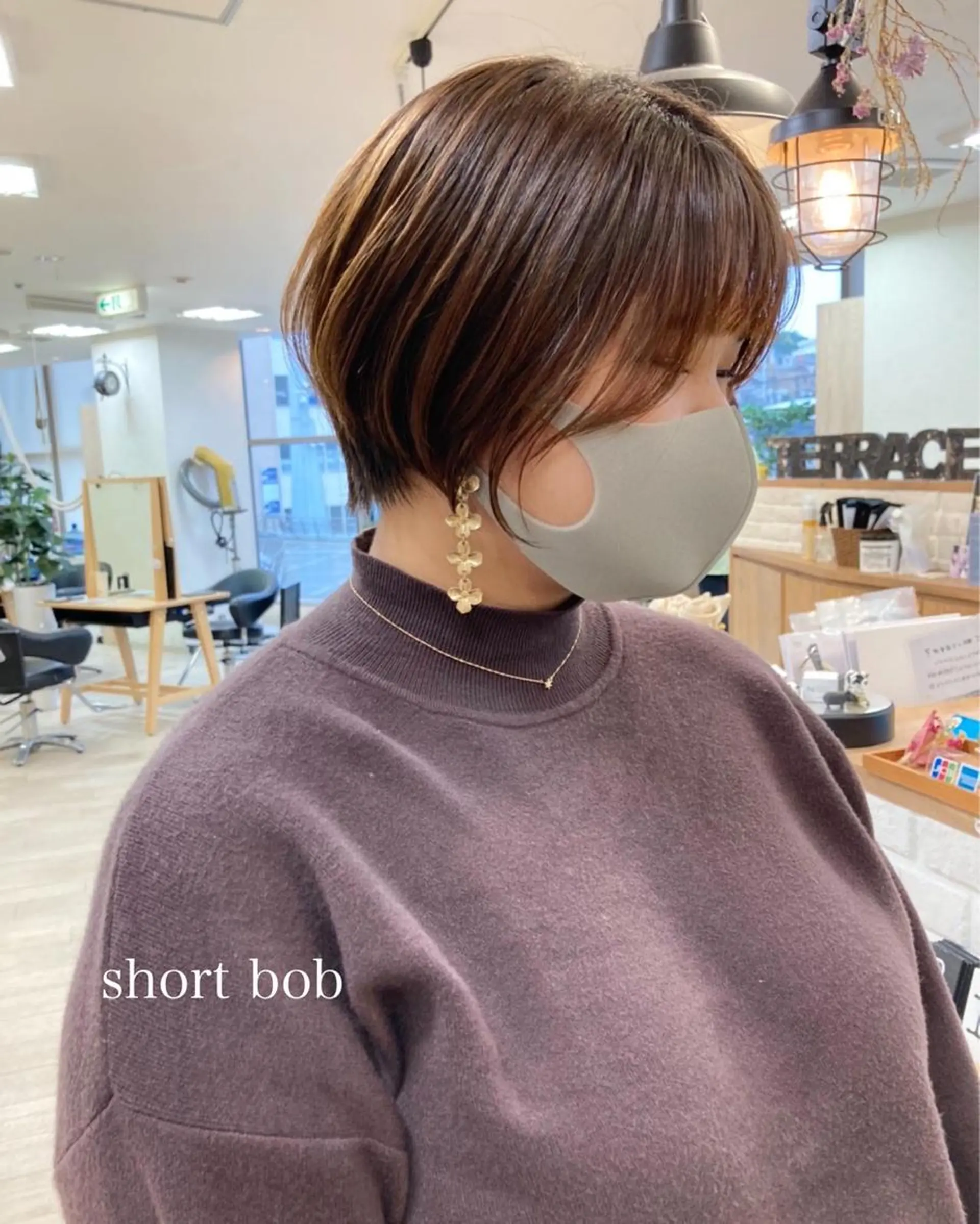 ショート 切りっぱなしボブ ショートボブ ハンサムショート ボブ ショートヘア カット トリートメント 初めてのショート お任せください✂️のヘアスタイル