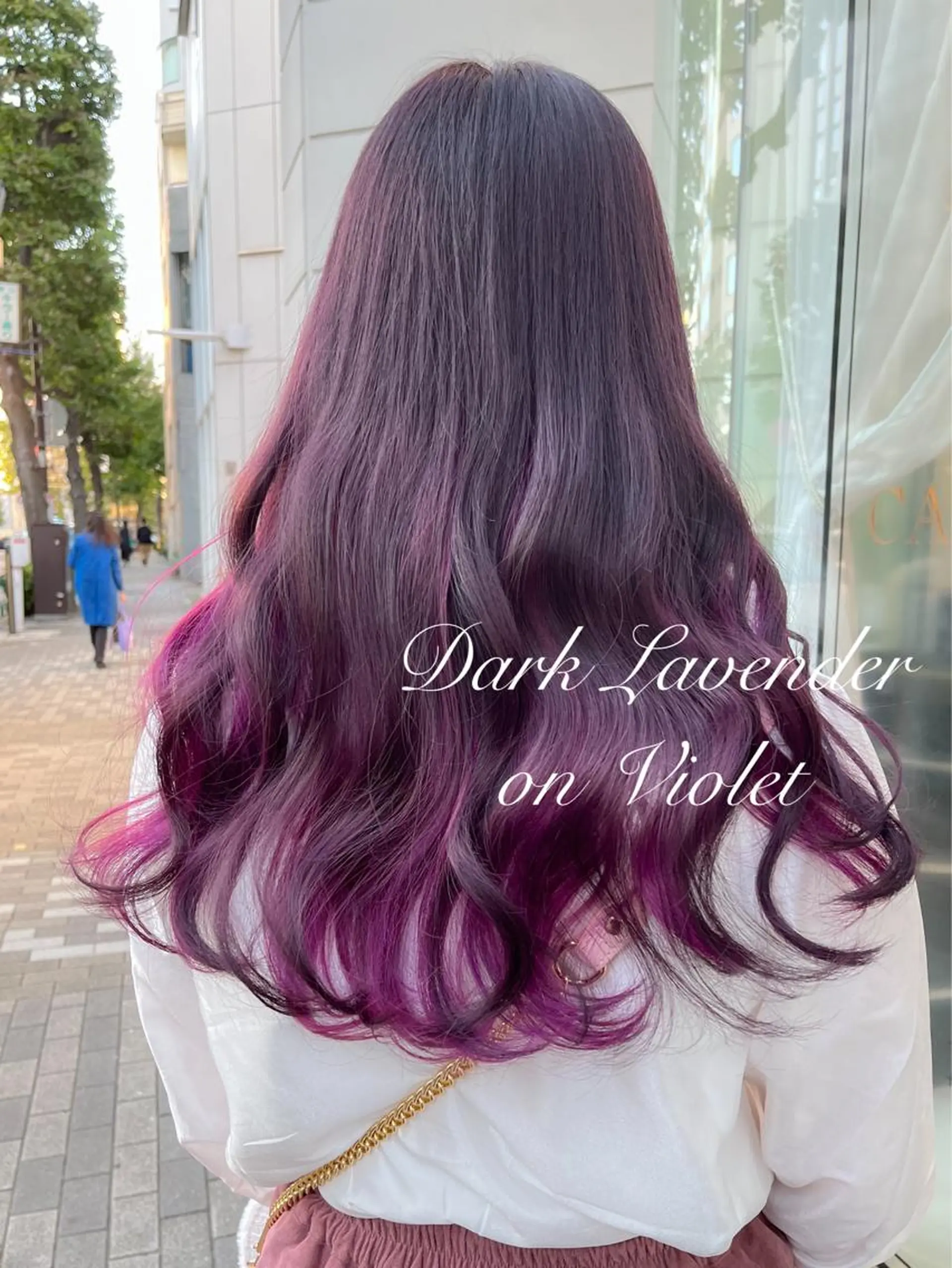 ロング カラー ブリーチ ヘアカラー トリートメント miyu /トレンド カラー×艶髪のヘアスタイル