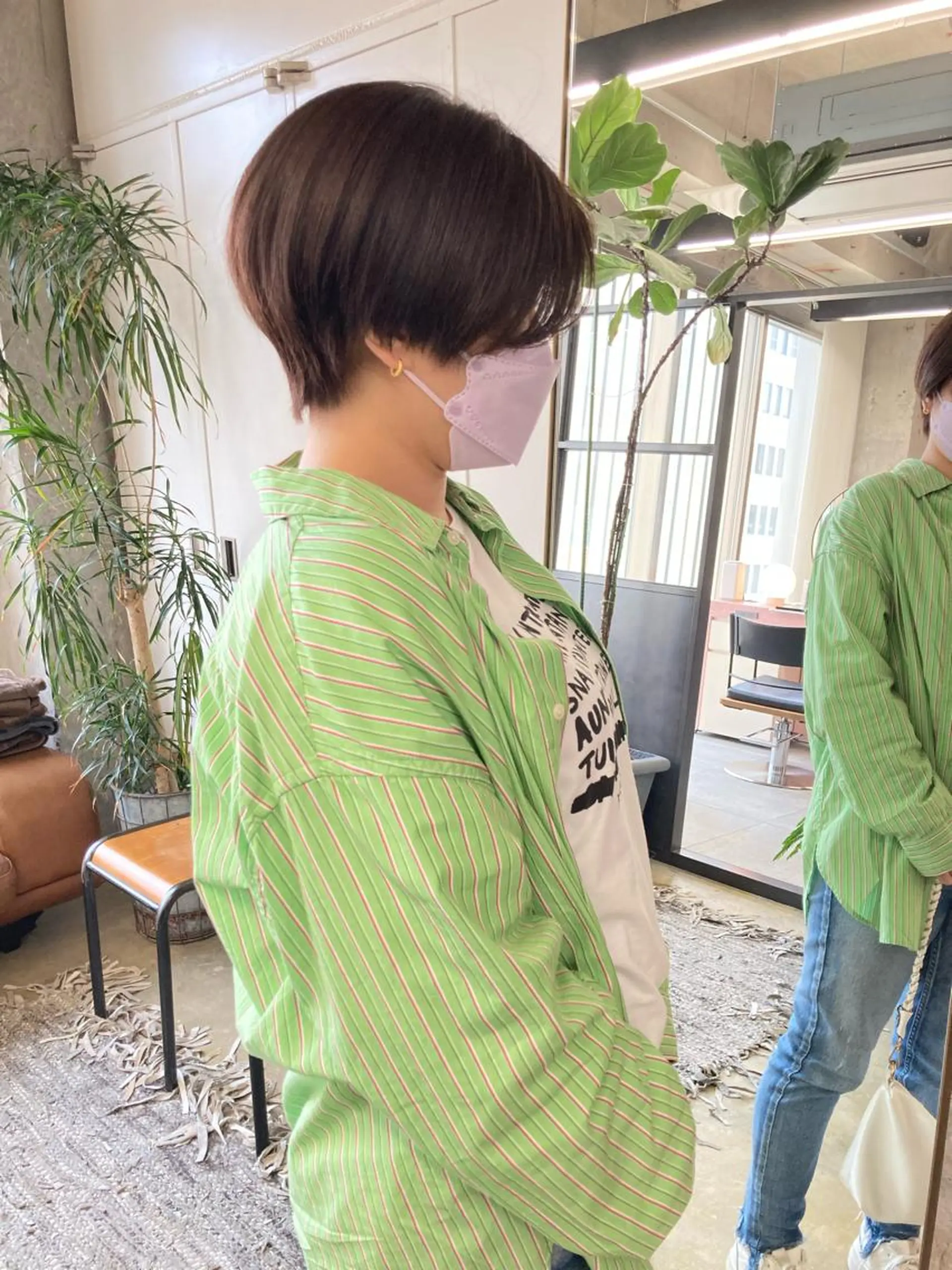 ショート カラー ハンサムショート ベージュカラー ショートヘア カット 縮毛矯正 小木曽智美 /ボブ/ショートのヘアスタイル