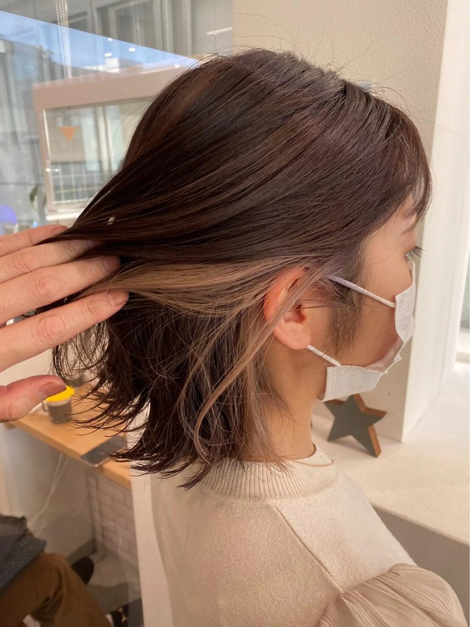 カラー インナーカラー 京都美容師 塩のヘアスタイル