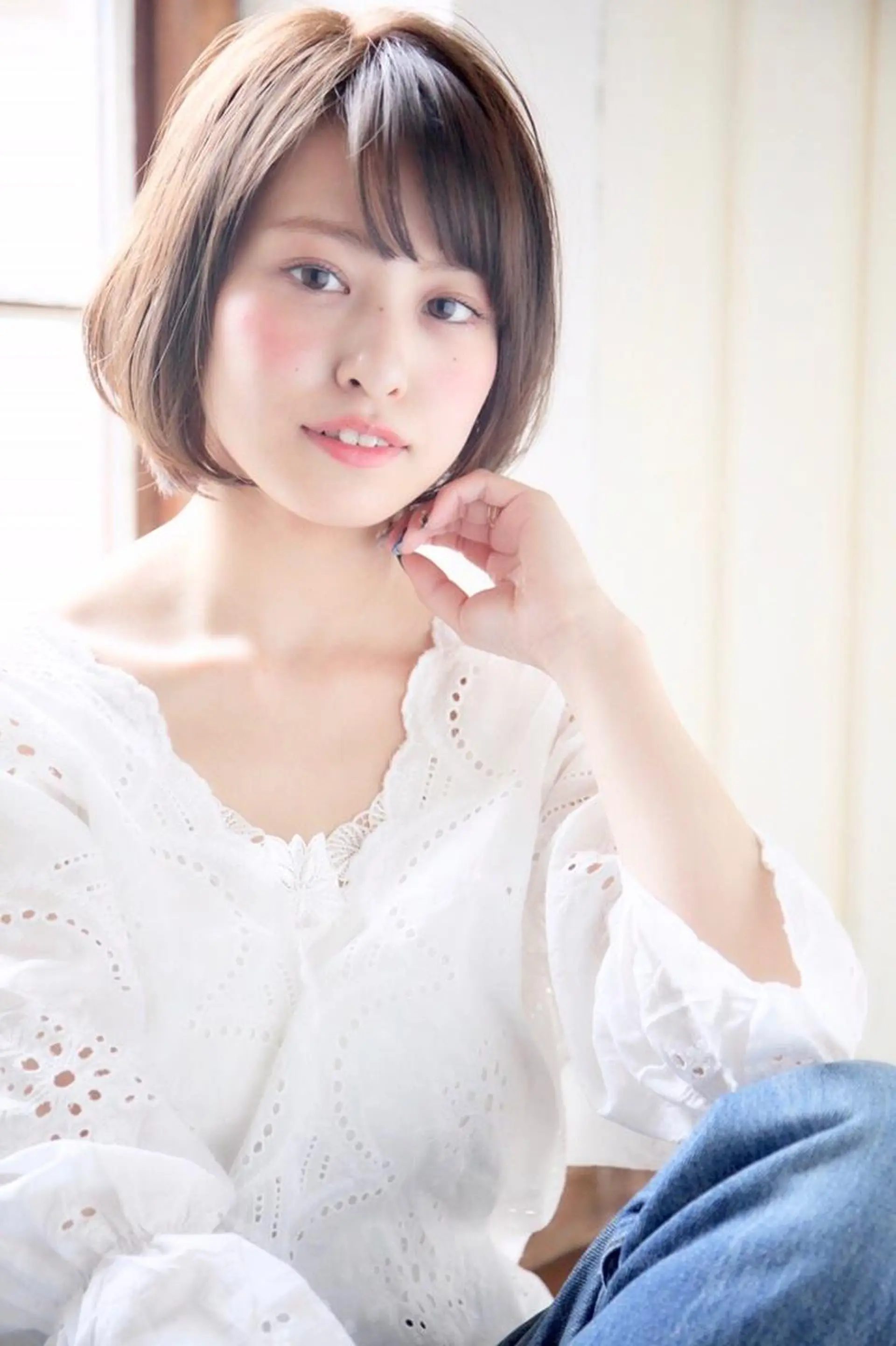 ミディアム カラー マツエク・マツパ 横浜Bob美容師🤎 ERINAのヘアスタイル