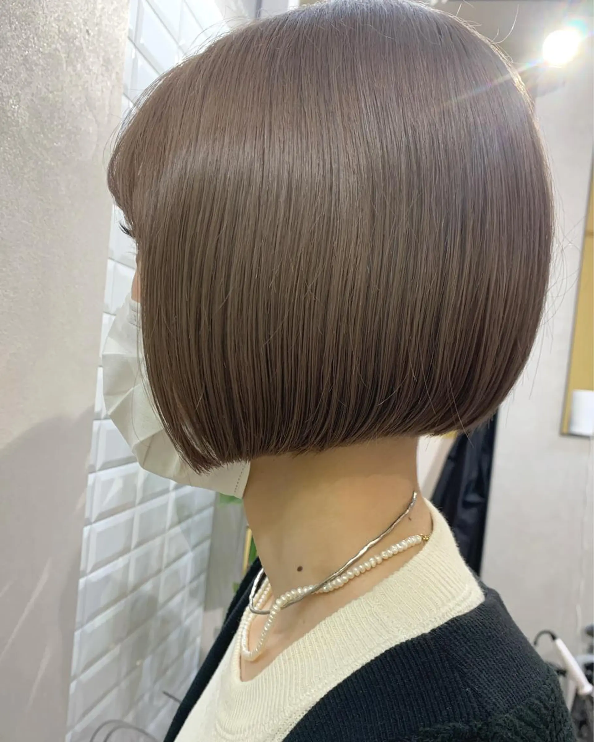 ショート カラー ブリーチ グレージュ カット ヘアカラー トリートメント hub hair レイヤー/透明感のヘアスタイル