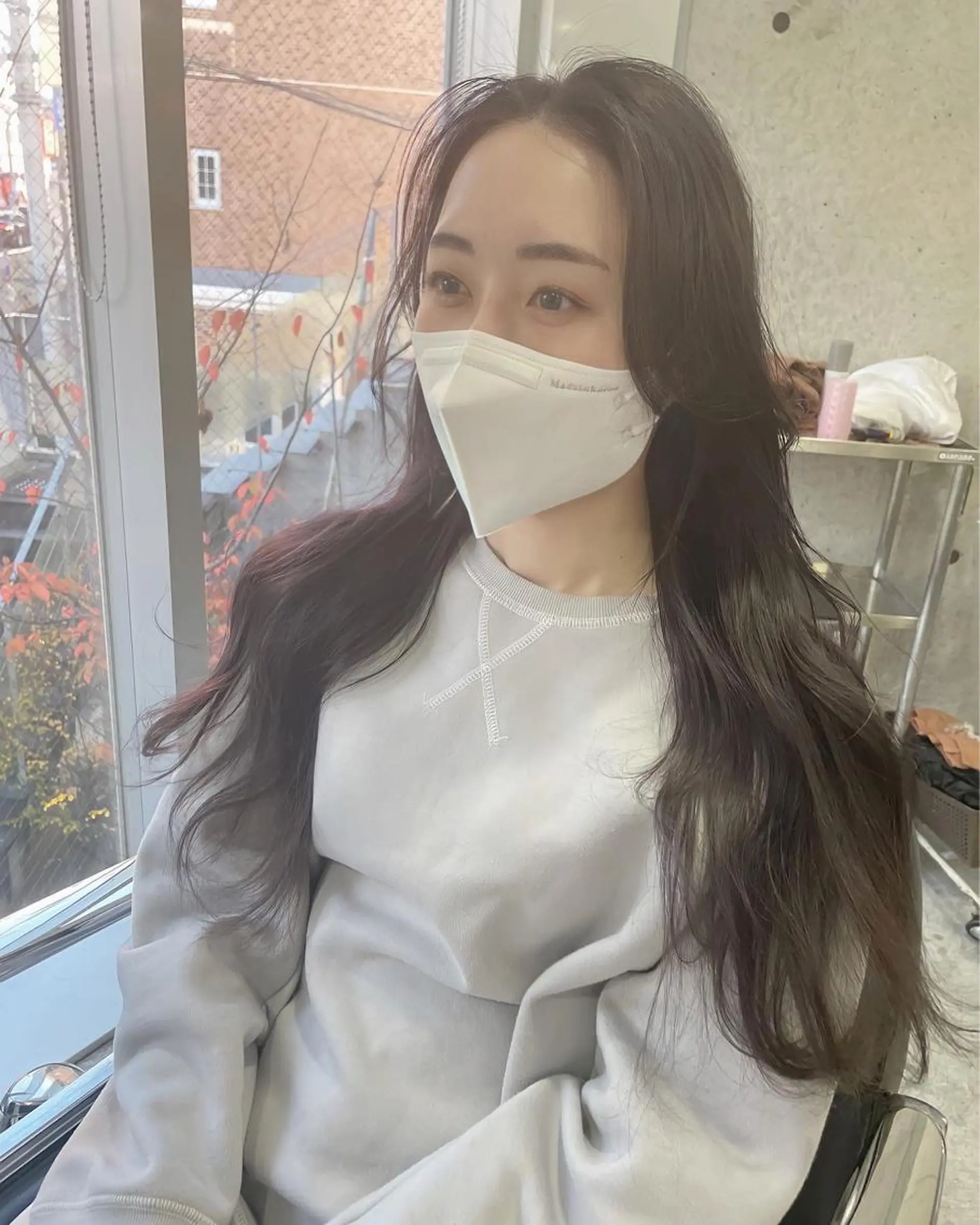 ロング カット ヘアカラー トリートメント 韓国ヘア🤍 慎之介のヘアスタイル